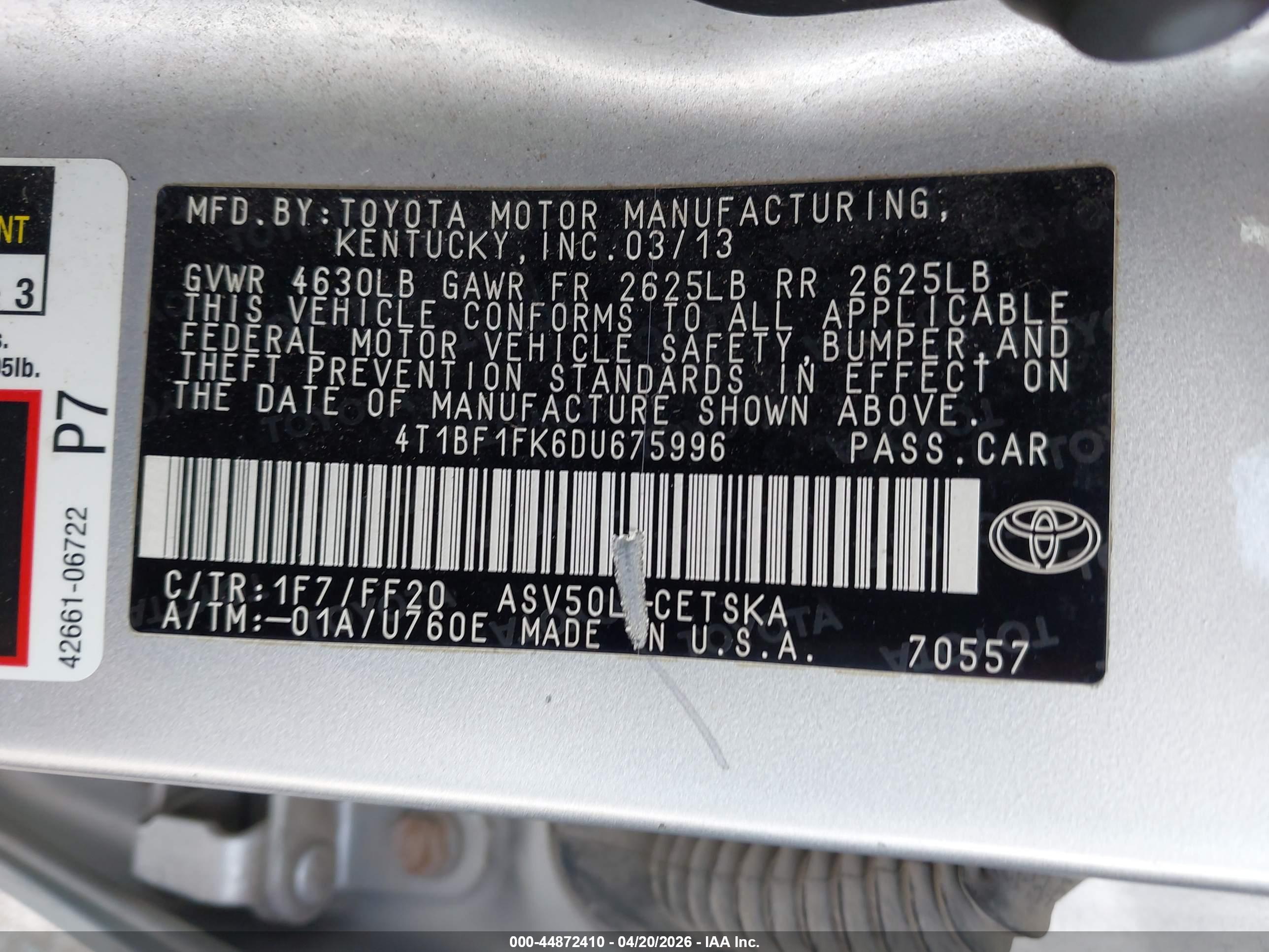 TOYOTA CAMRY image 9