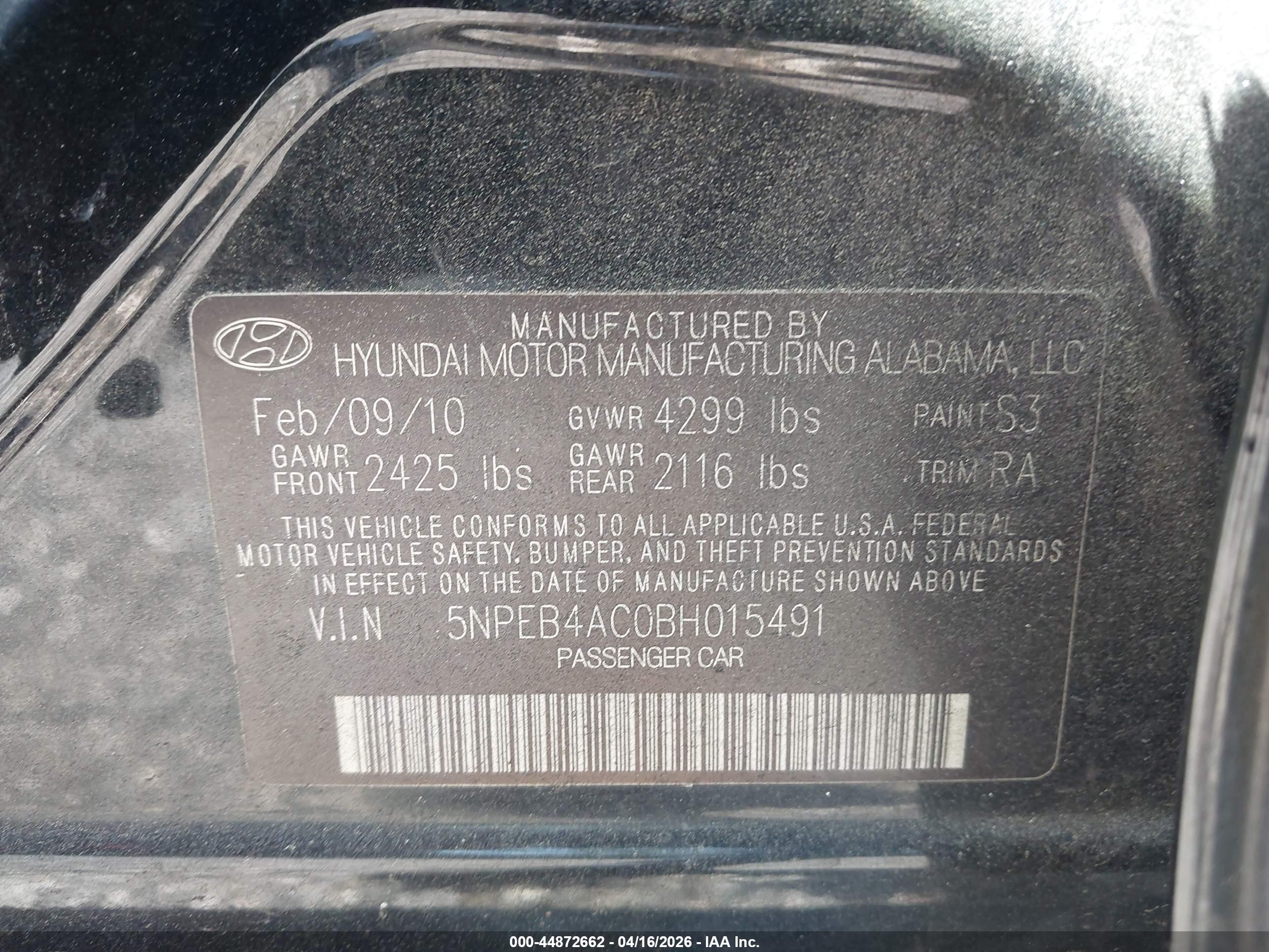 HYUNDAI SONATA image 9