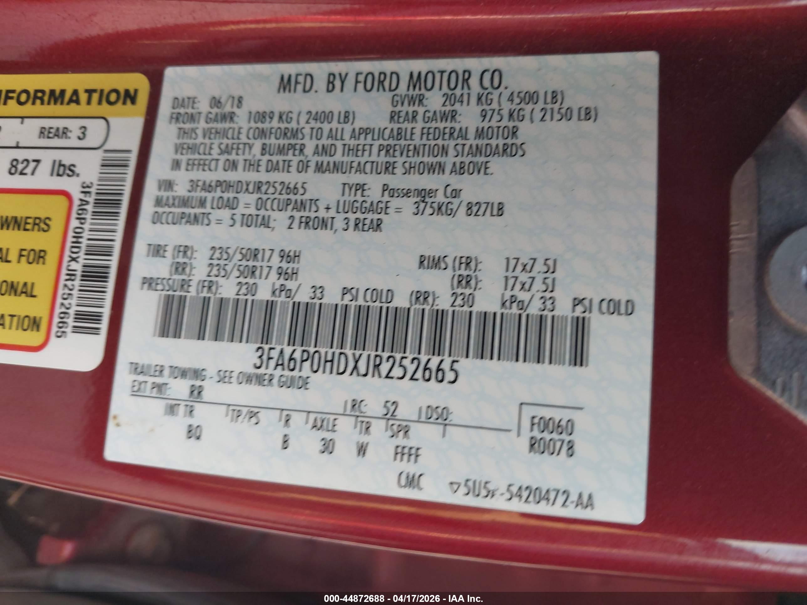 FORD FUSION image 9