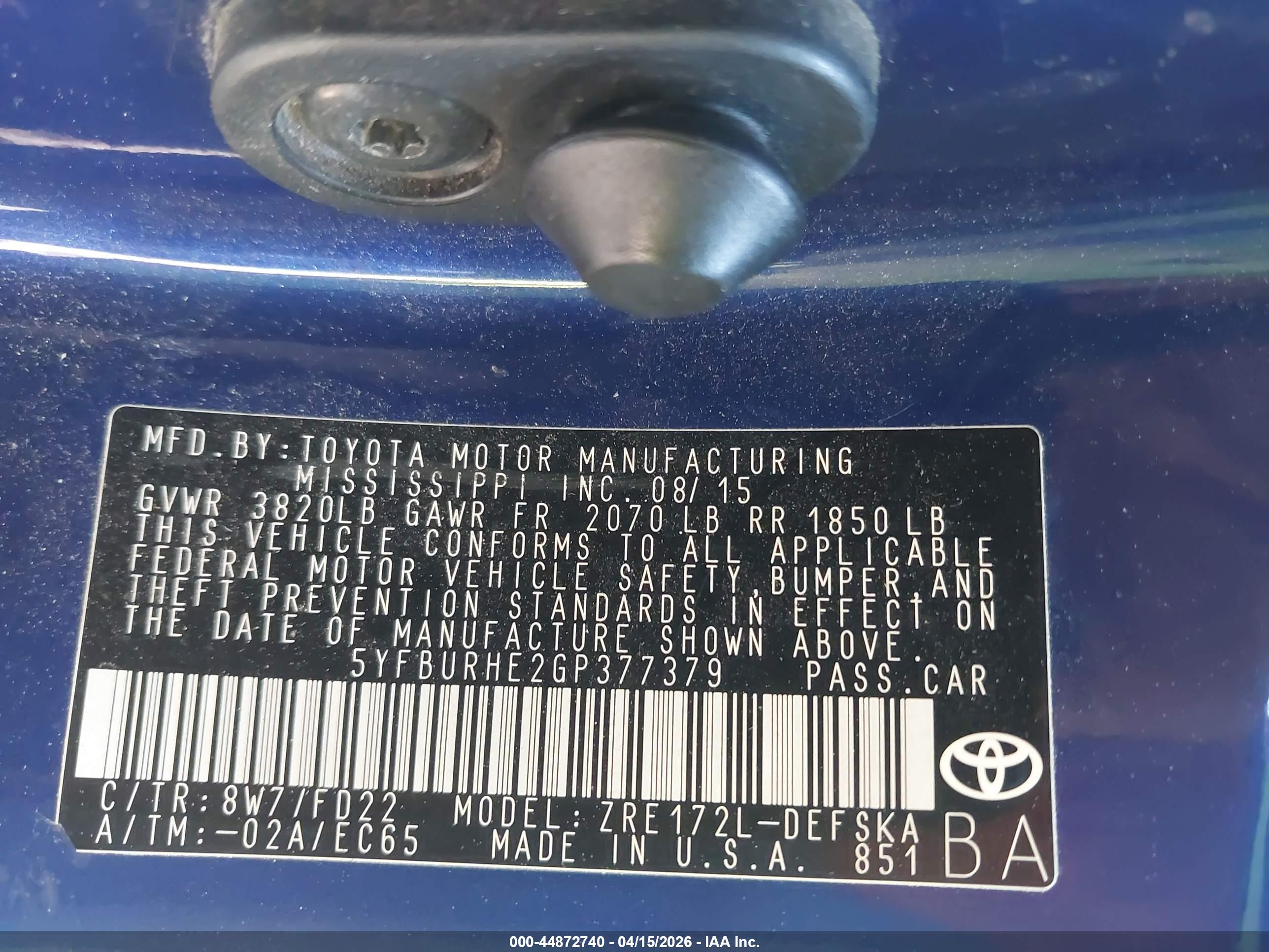 TOYOTA COROLLA image 9