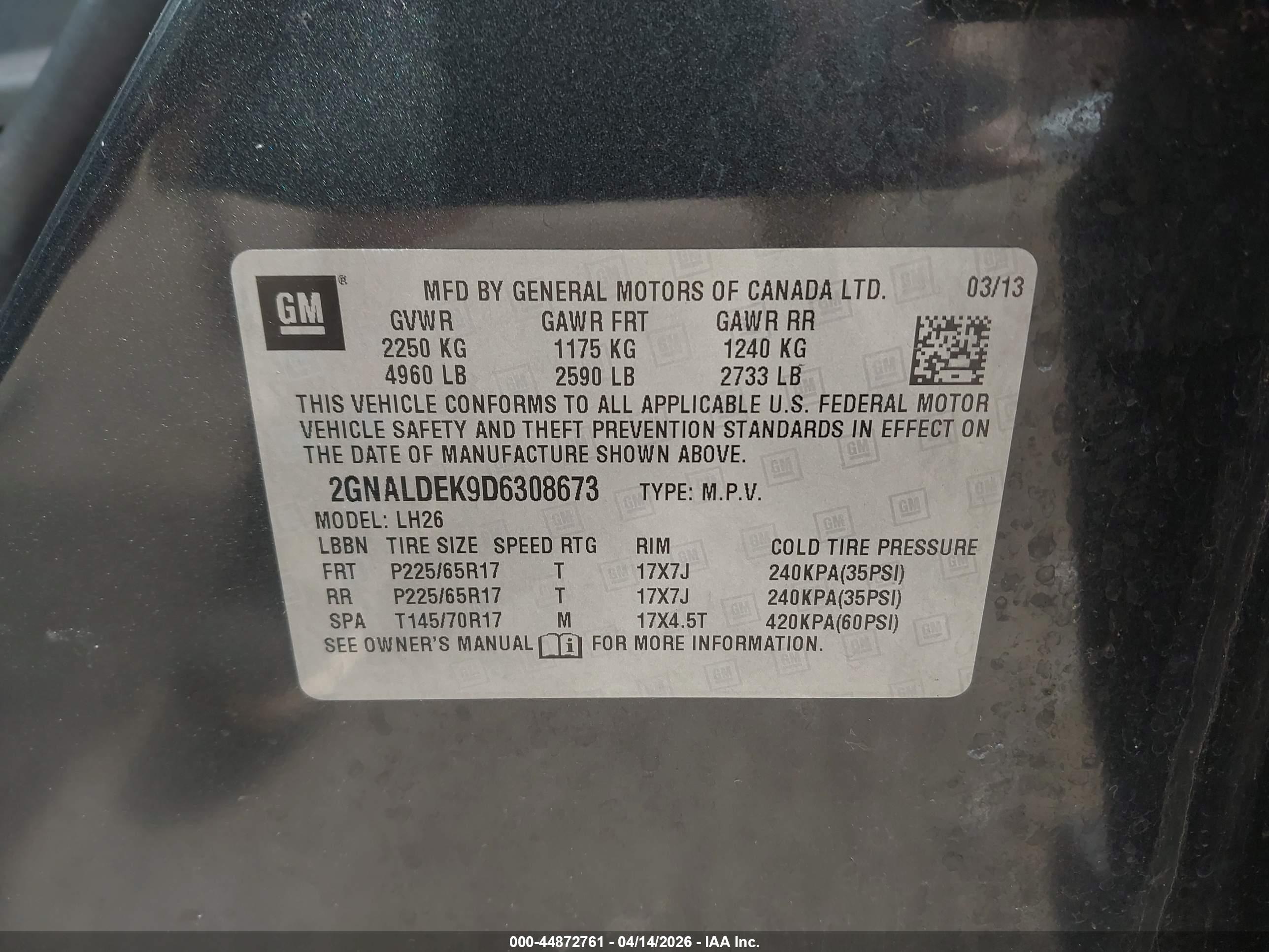 CHEVROLET EQUINOX image 9