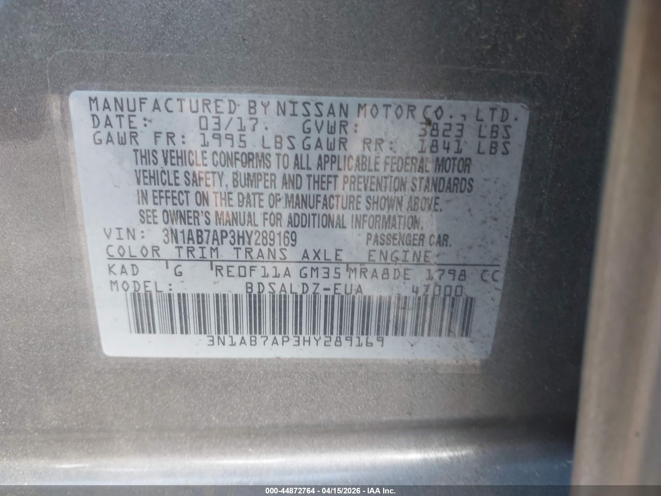 NISSAN SENTRA image 9