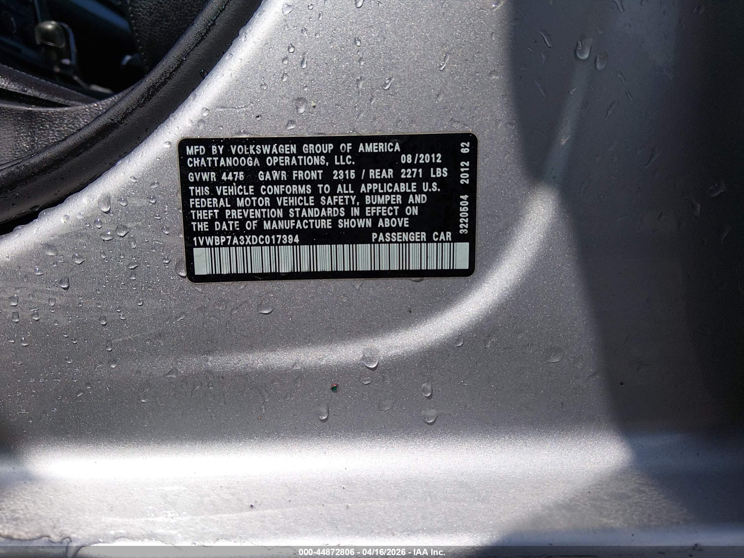 VOLKSWAGEN PASSAT image 9