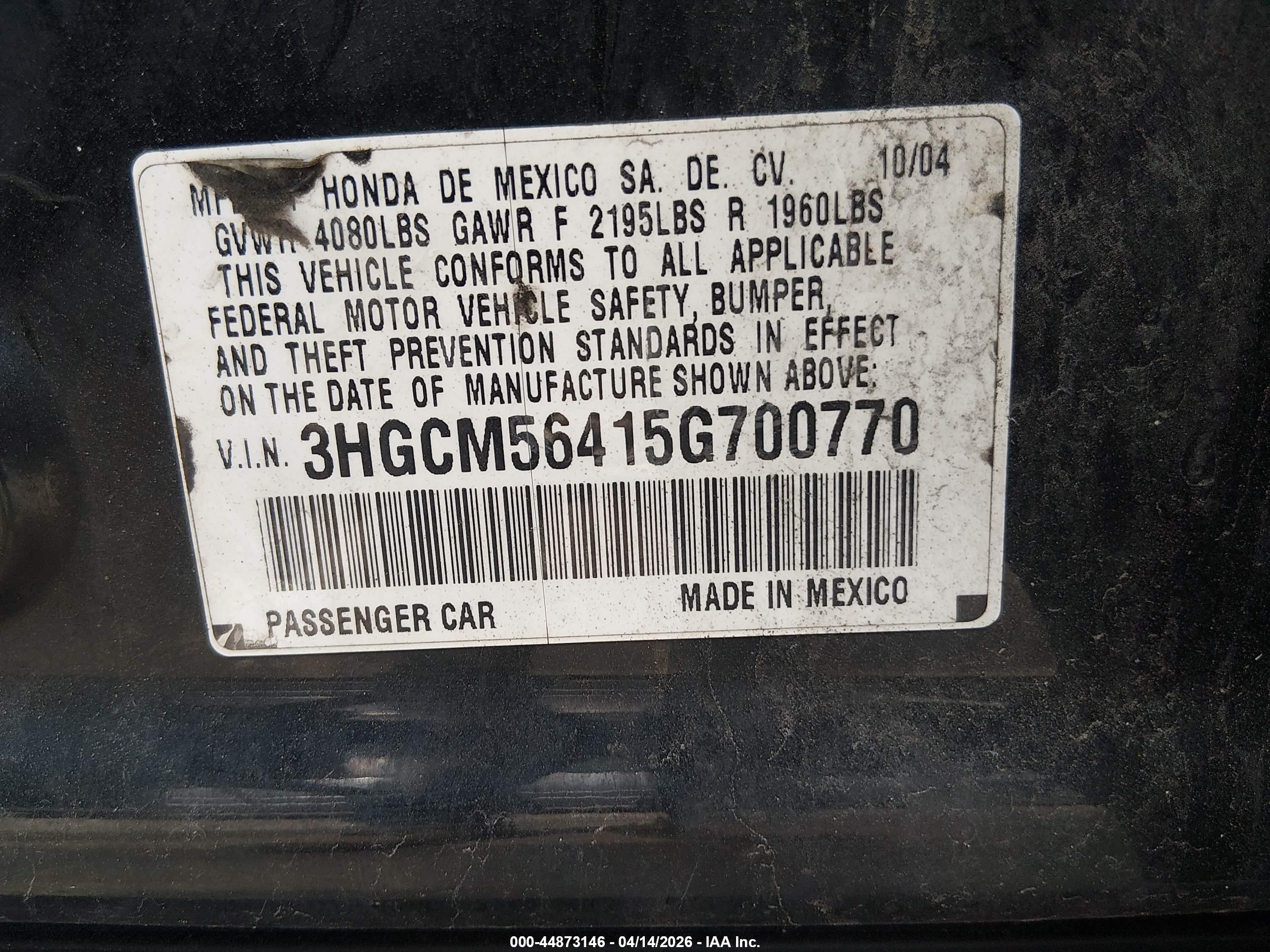 HONDA ACCORD image 9