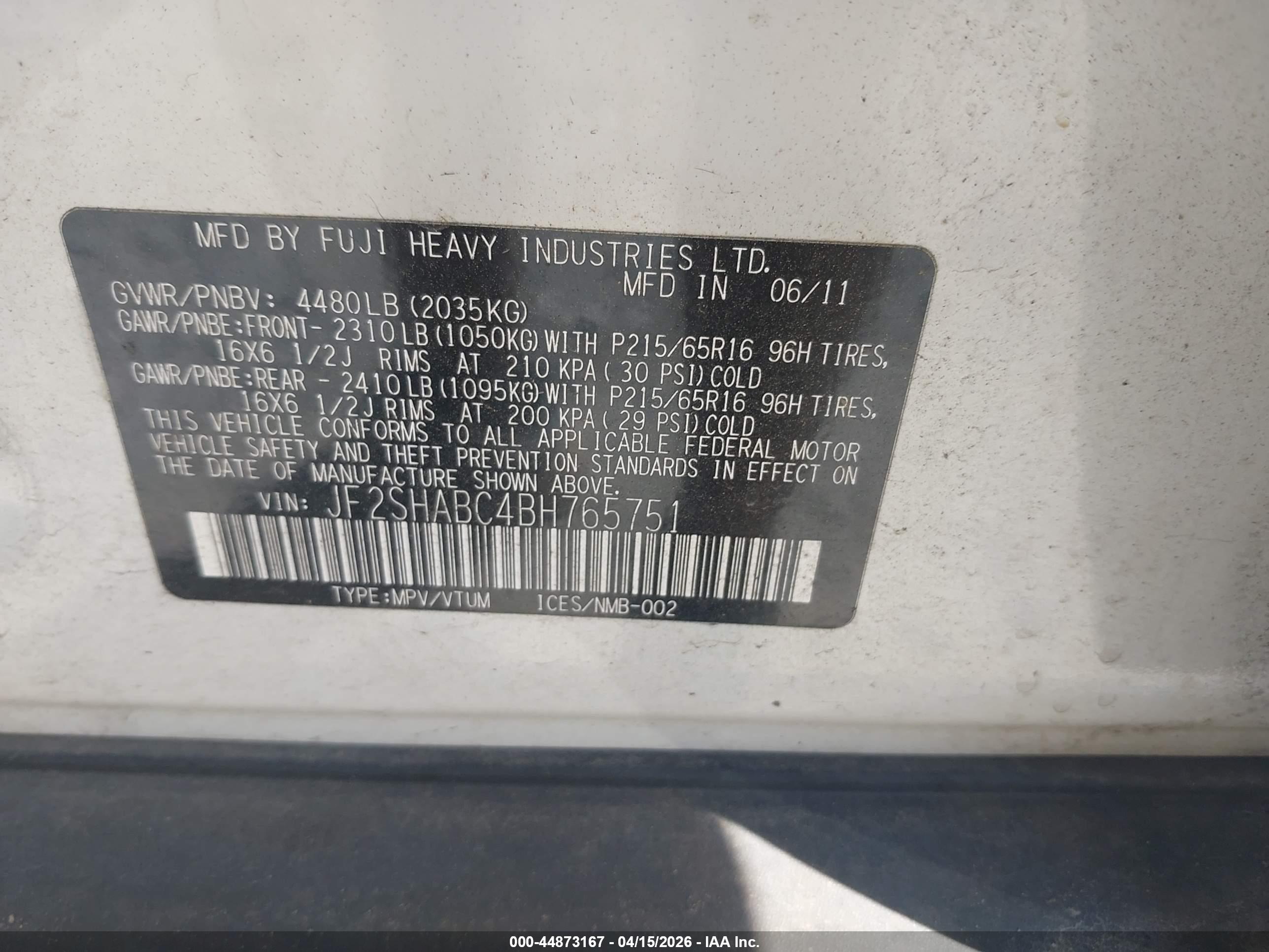SUBARU FORESTER image 9