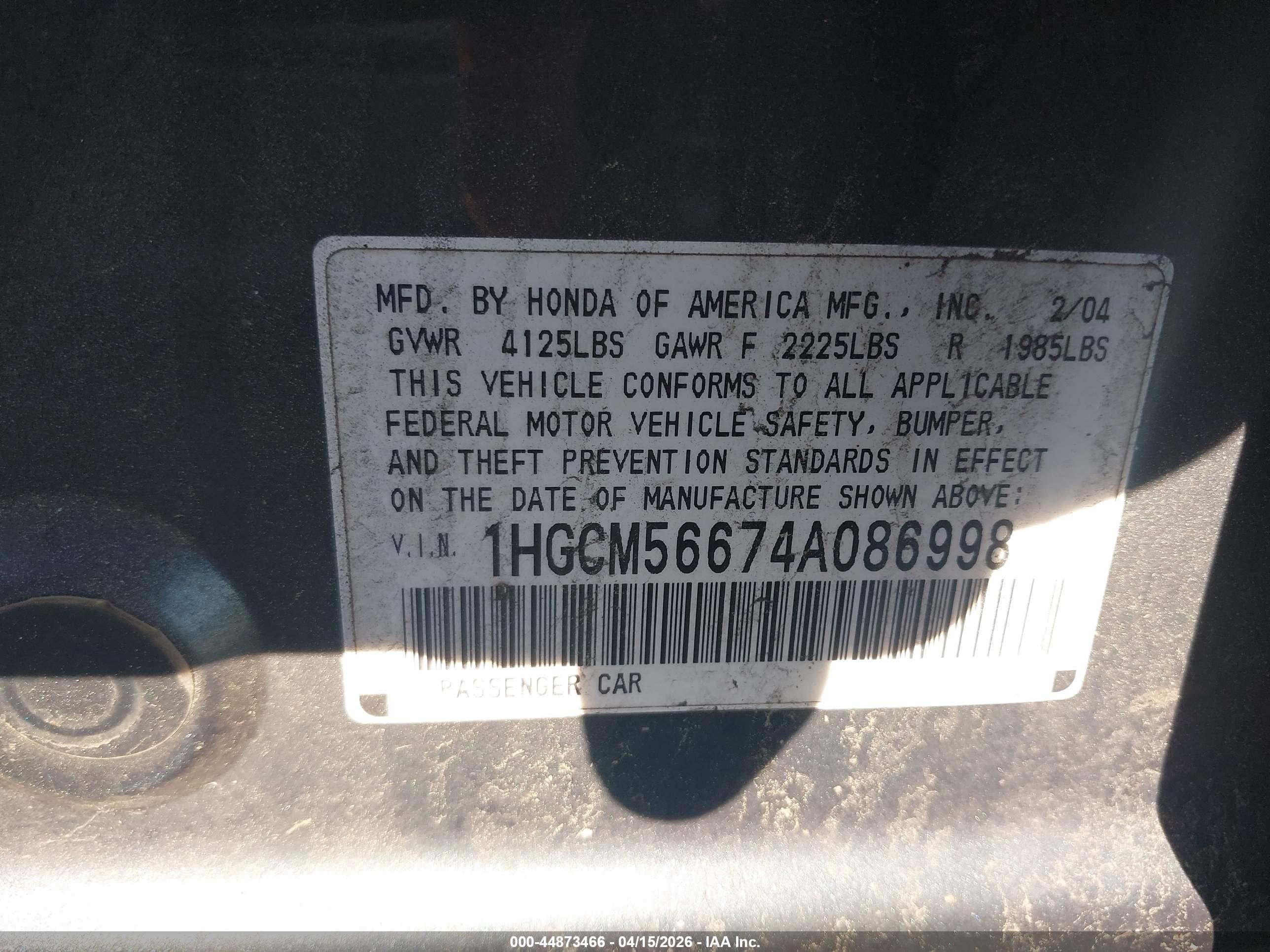 HONDA ACCORD image 9