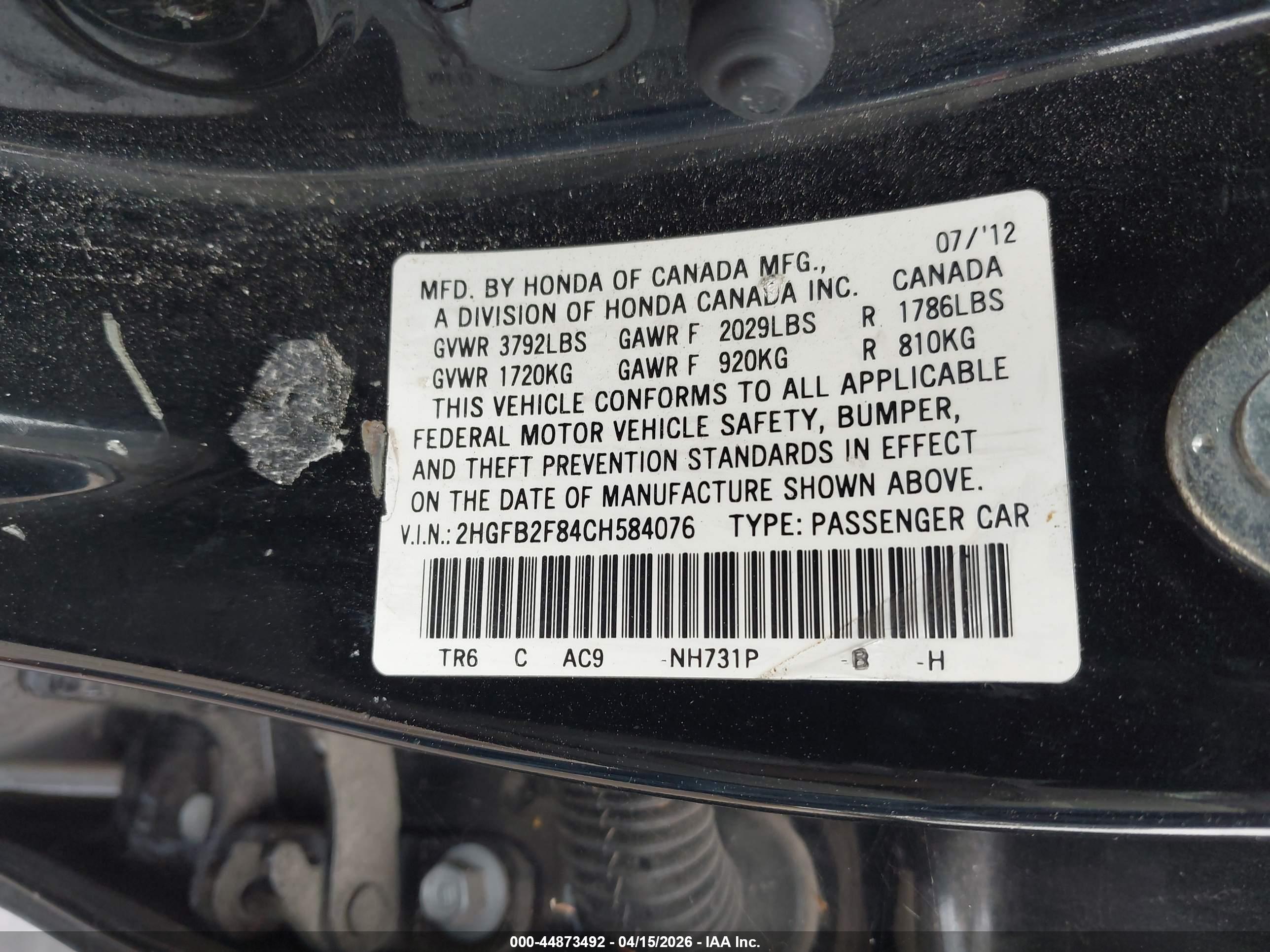 HONDA CIVIC image 9