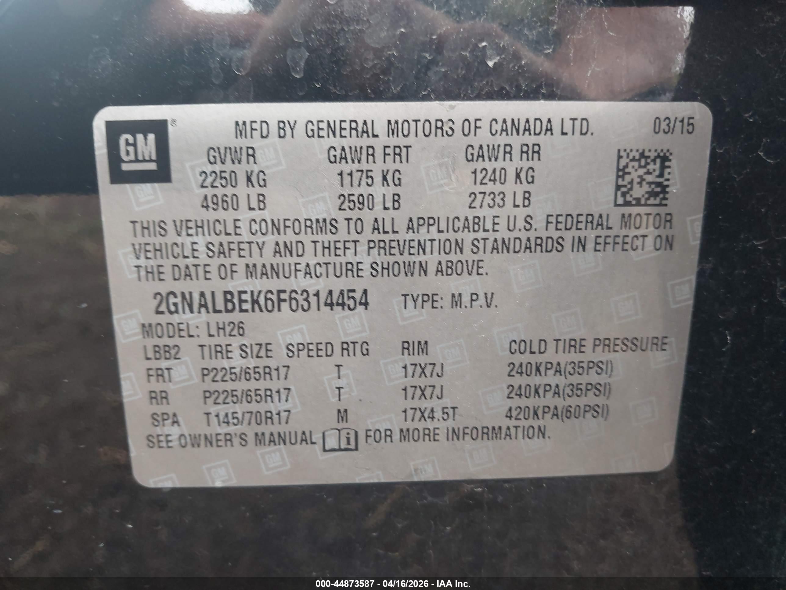 CHEVROLET EQUINOX image 9