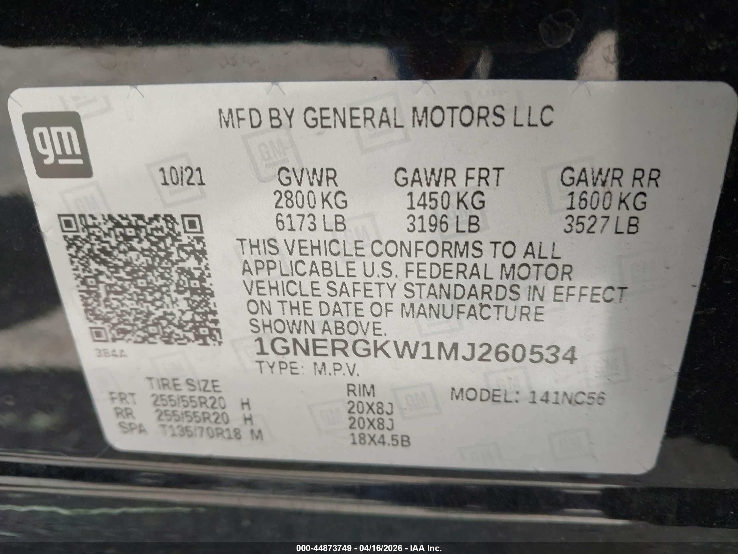 CHEVROLET TRAVERSE image 9