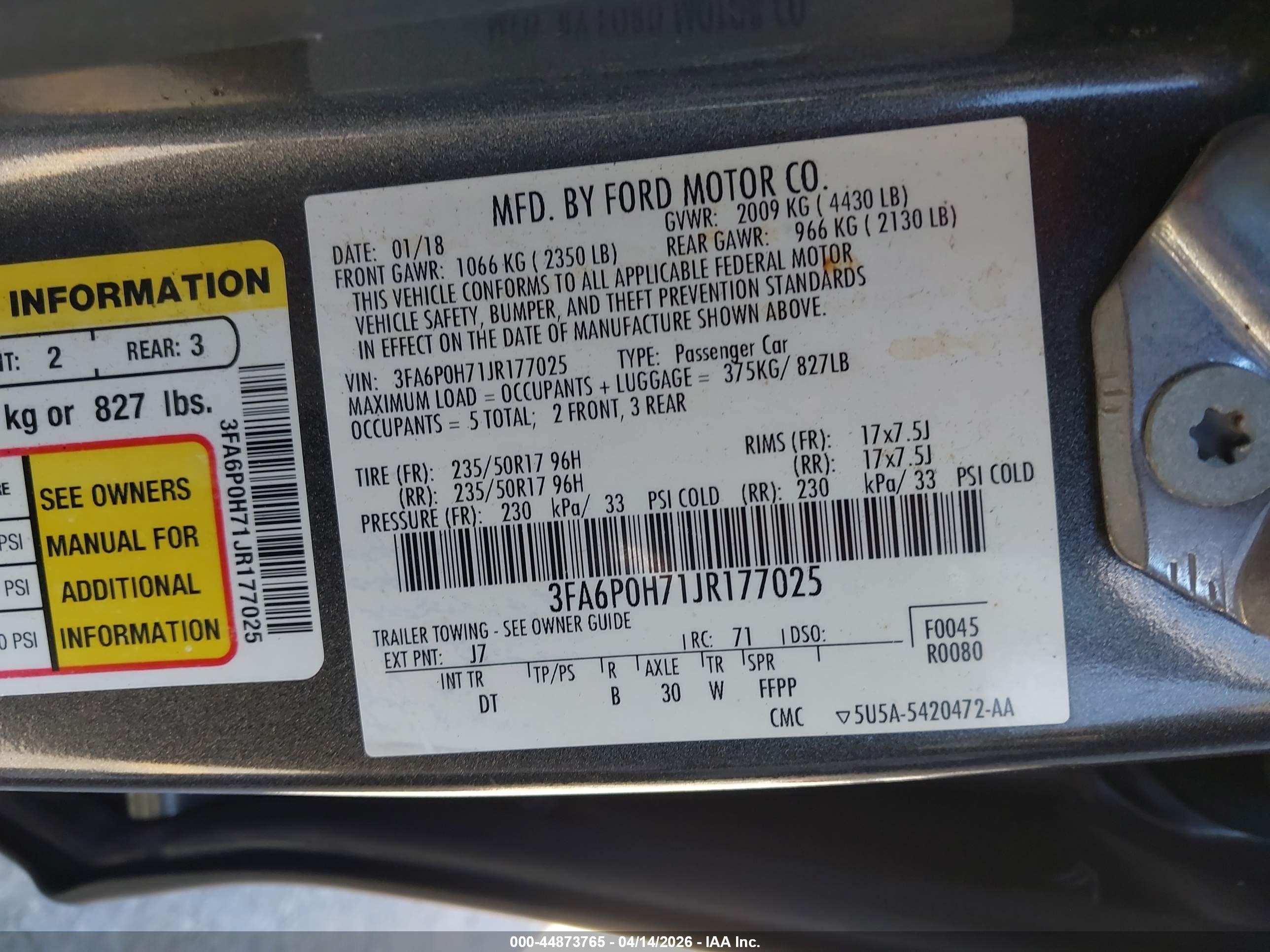 FORD FUSION image 9