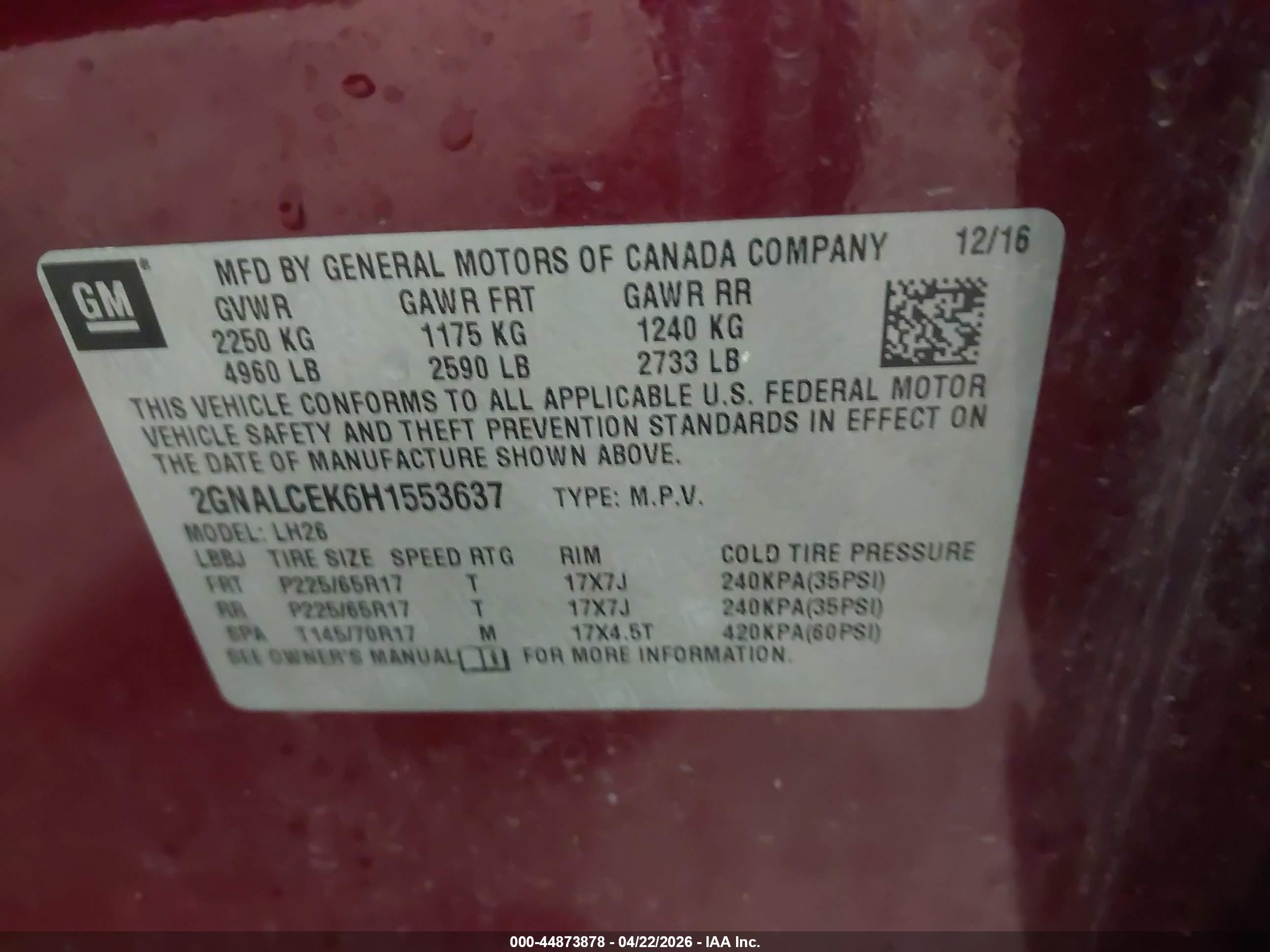 CHEVROLET EQUINOX image 9