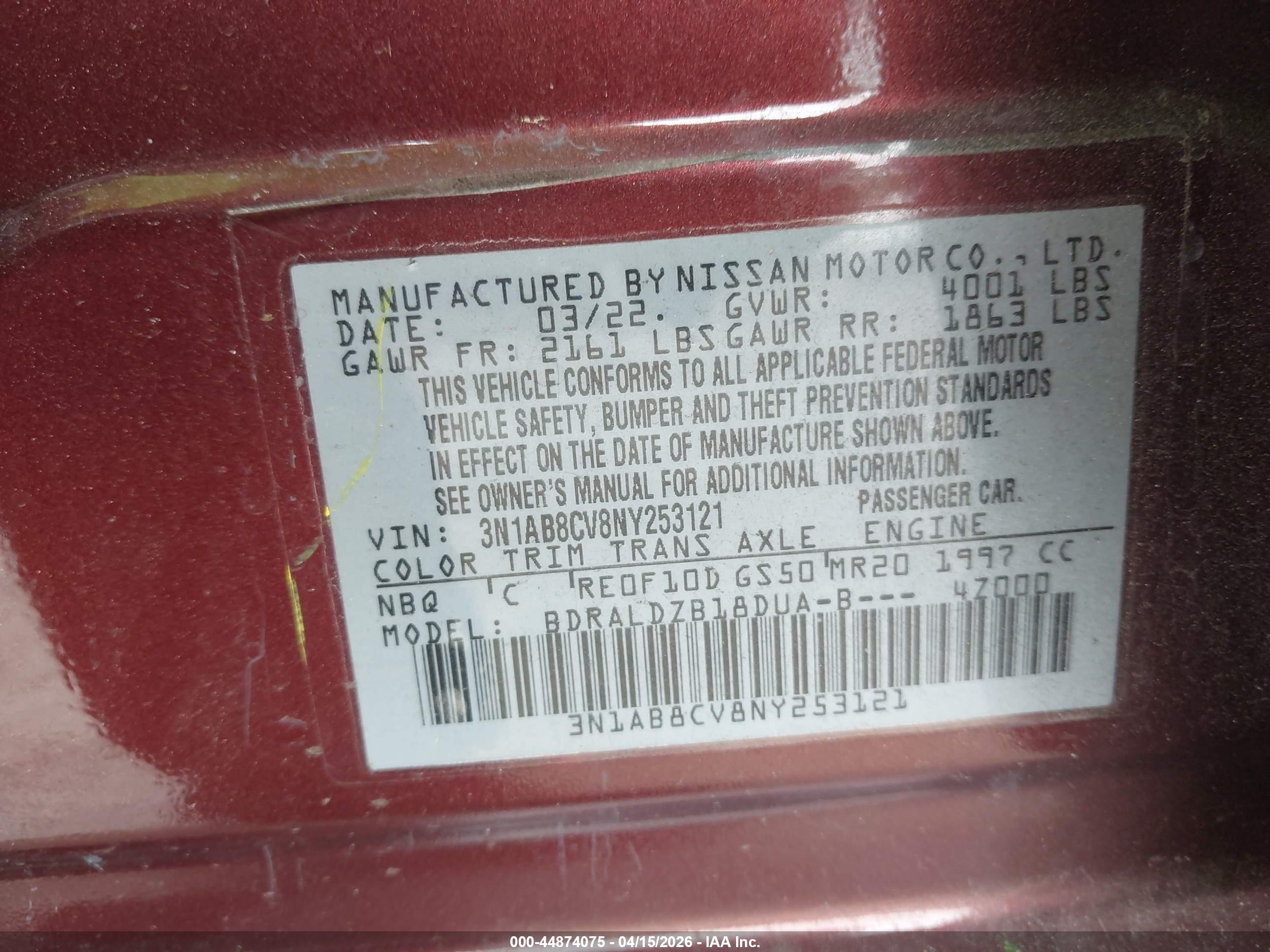 NISSAN SENTRA image 9