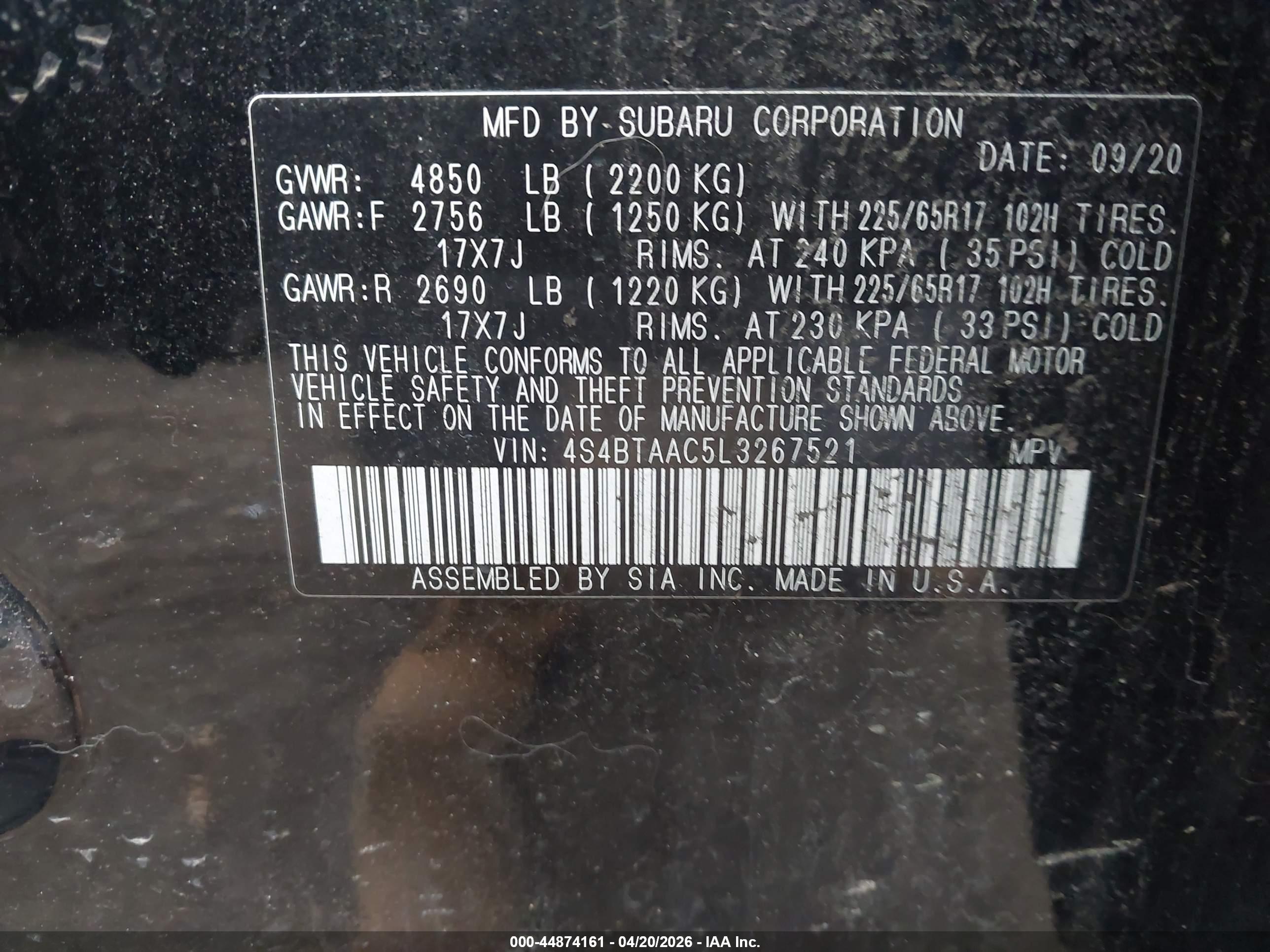 SUBARU OUTBACK image 9