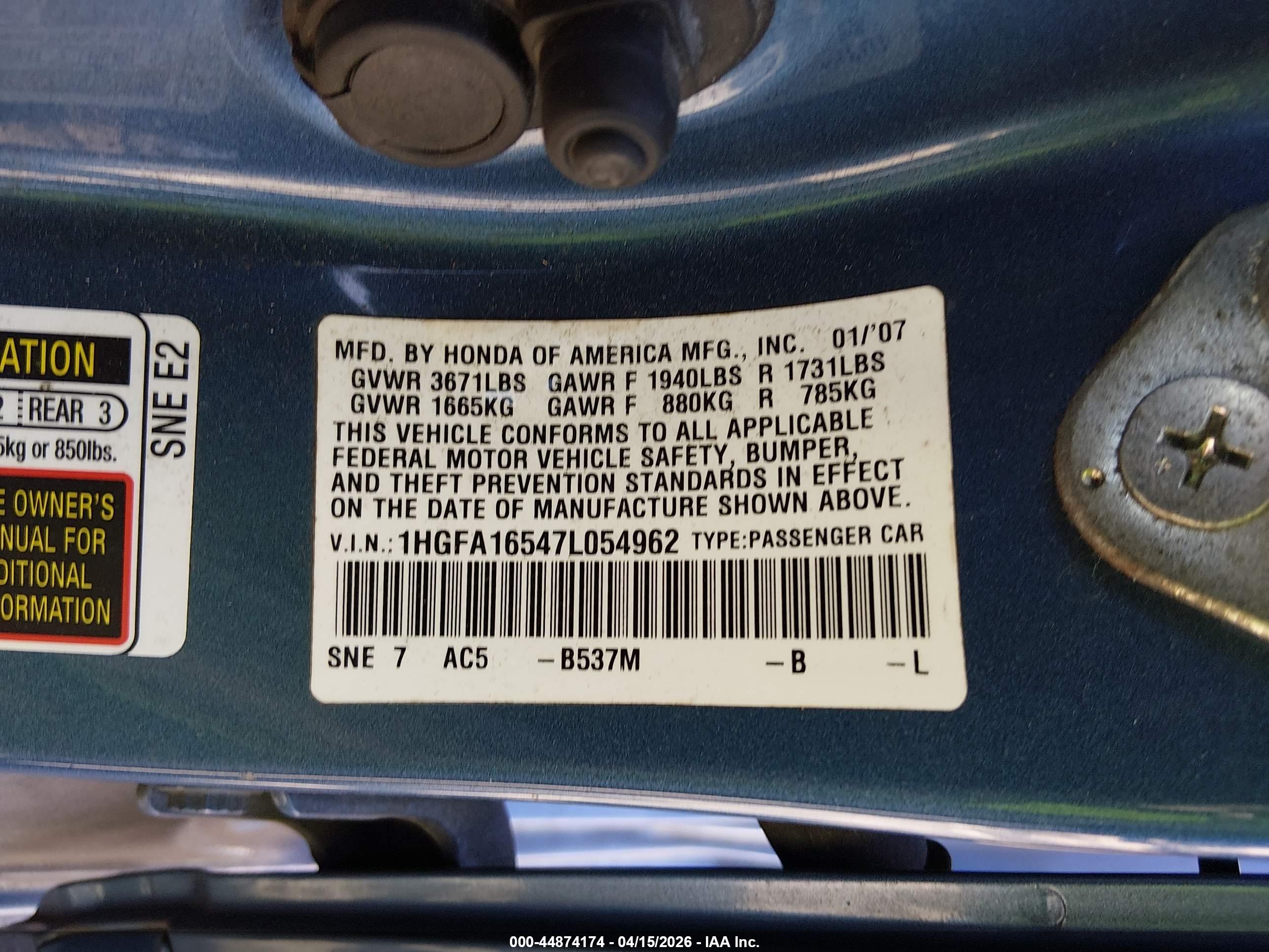 HONDA CIVIC image 9