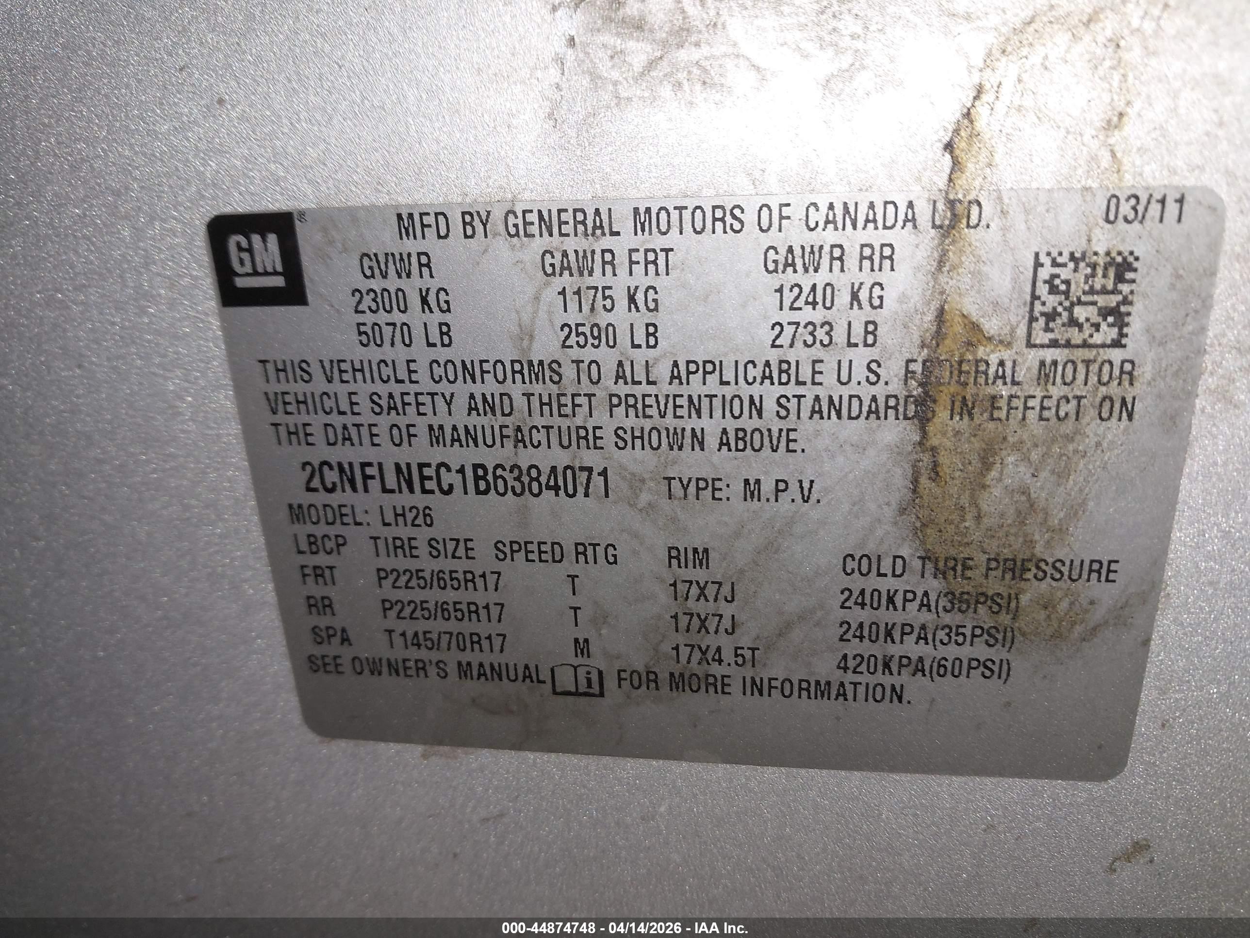 CHEVROLET EQUINOX image 9