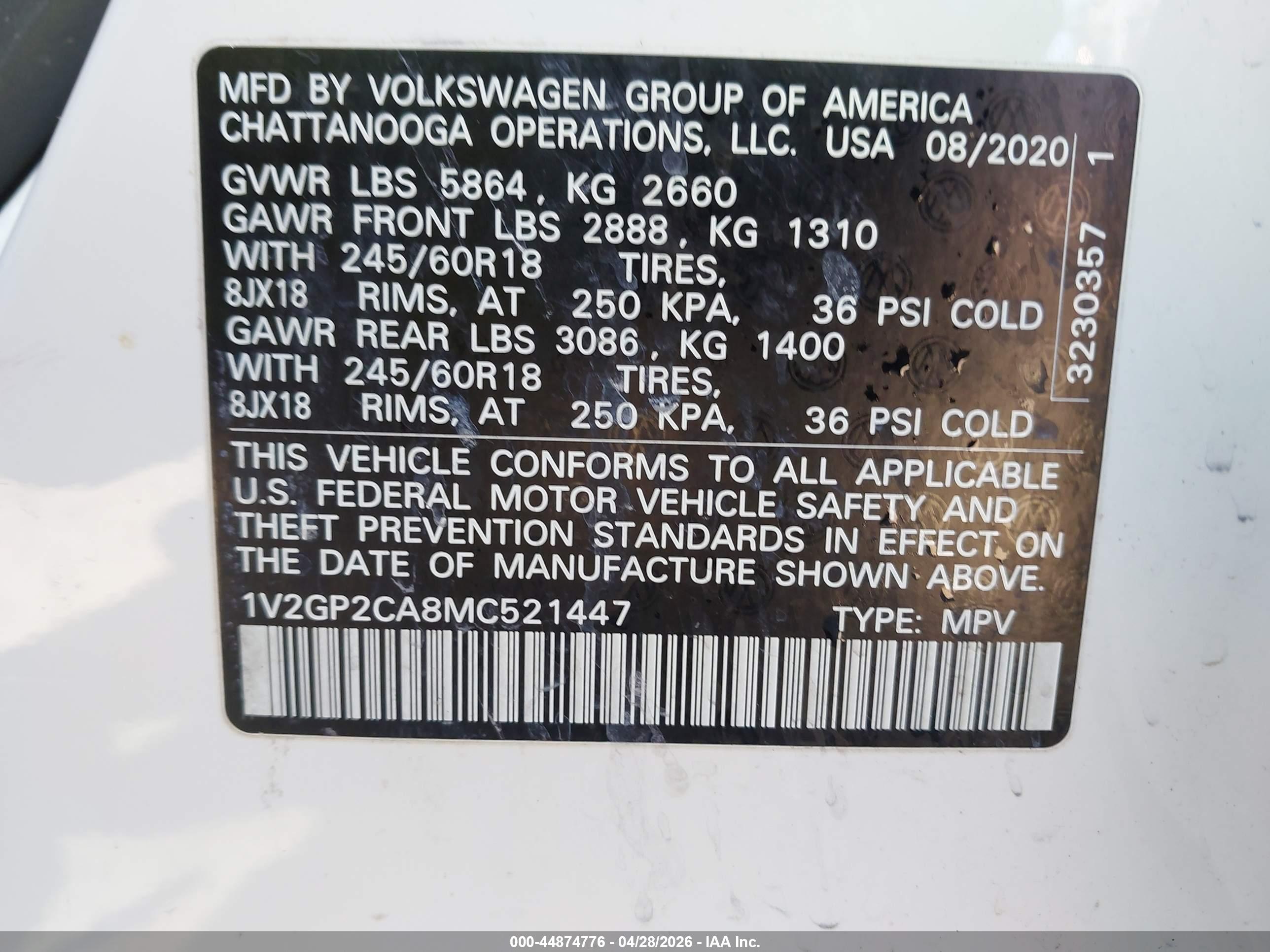 VOLKSWAGEN ATLAS image 9