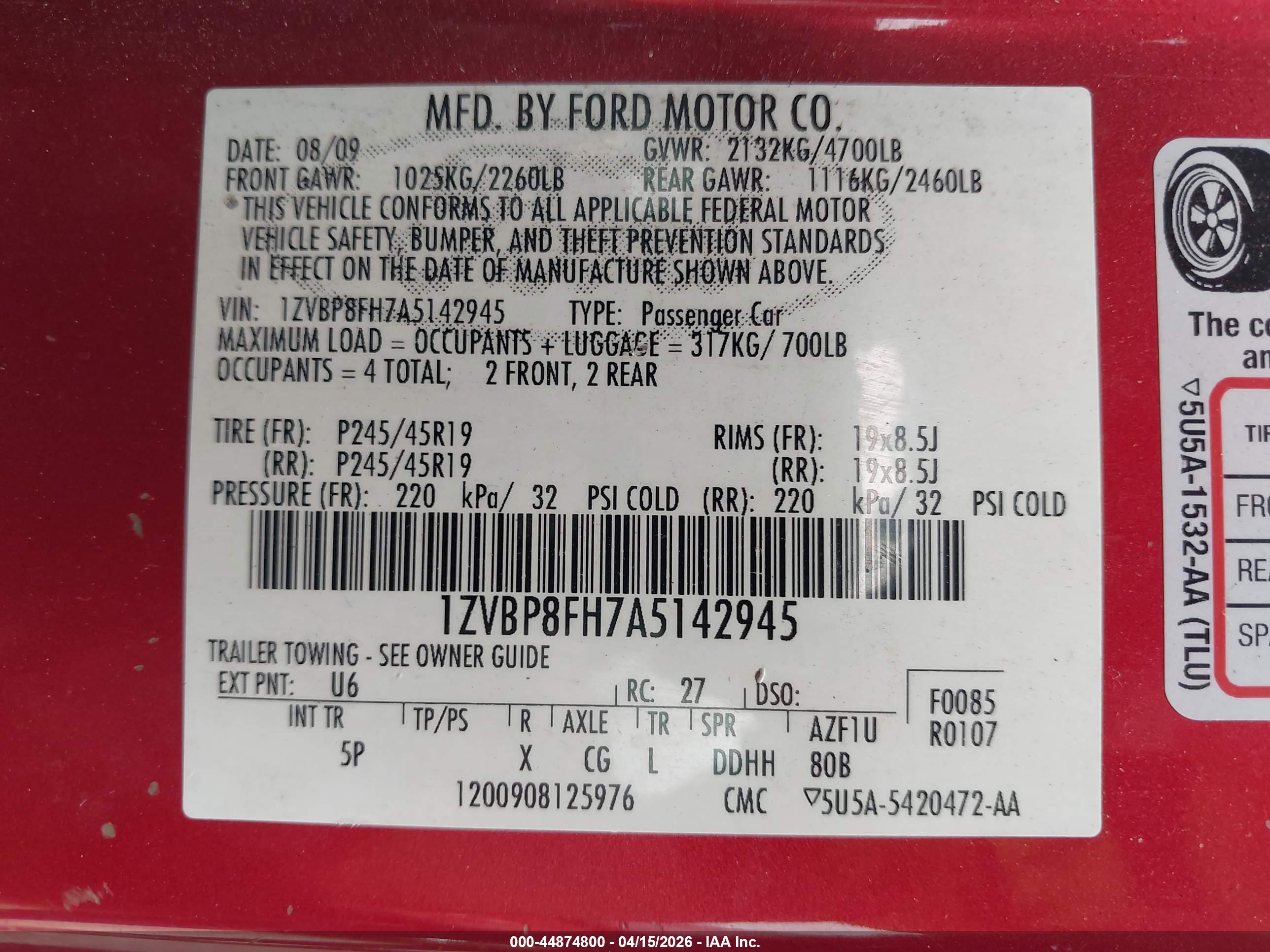 FORD MUSTANG image 9