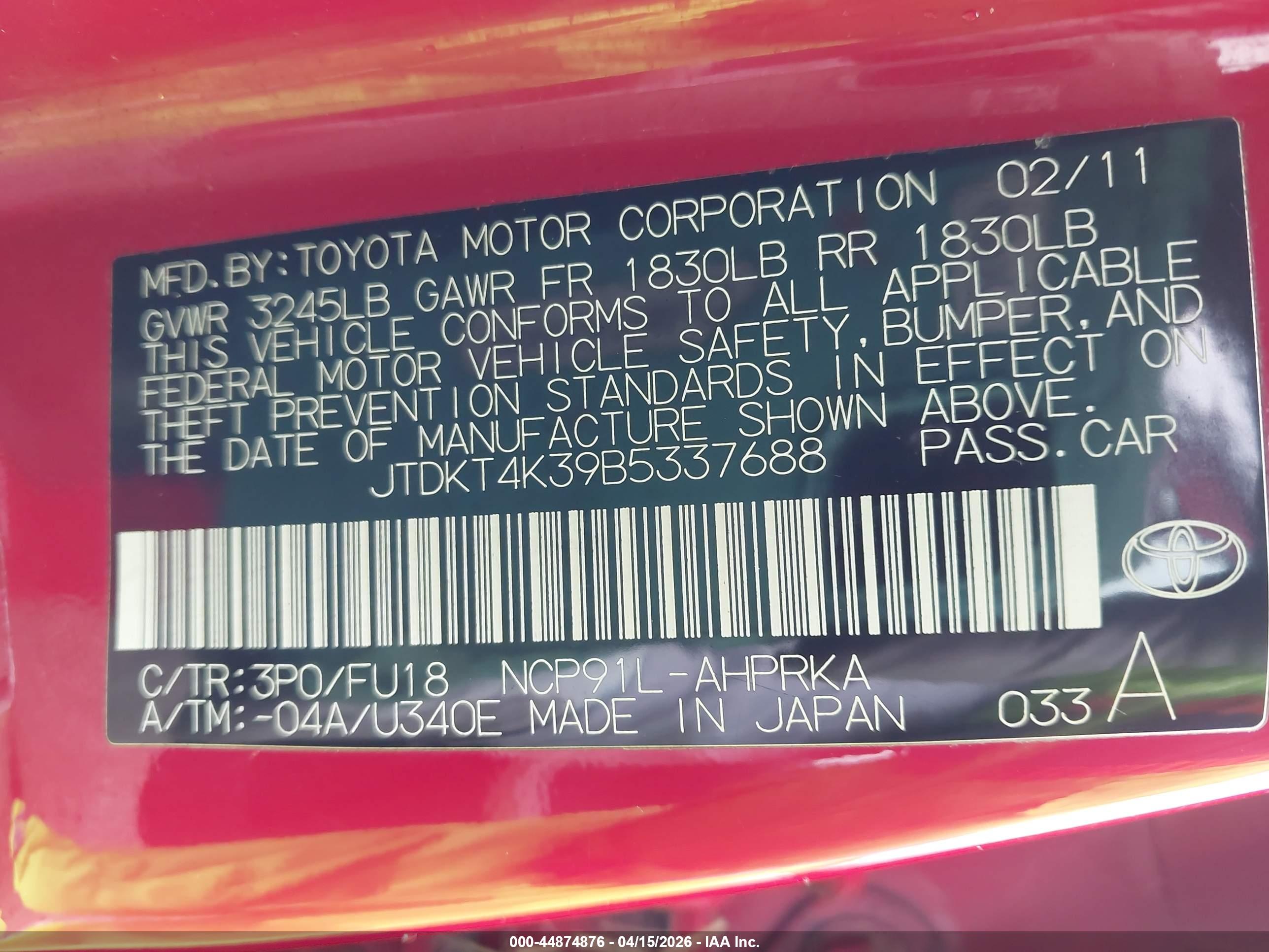 TOYOTA YARIS image 9