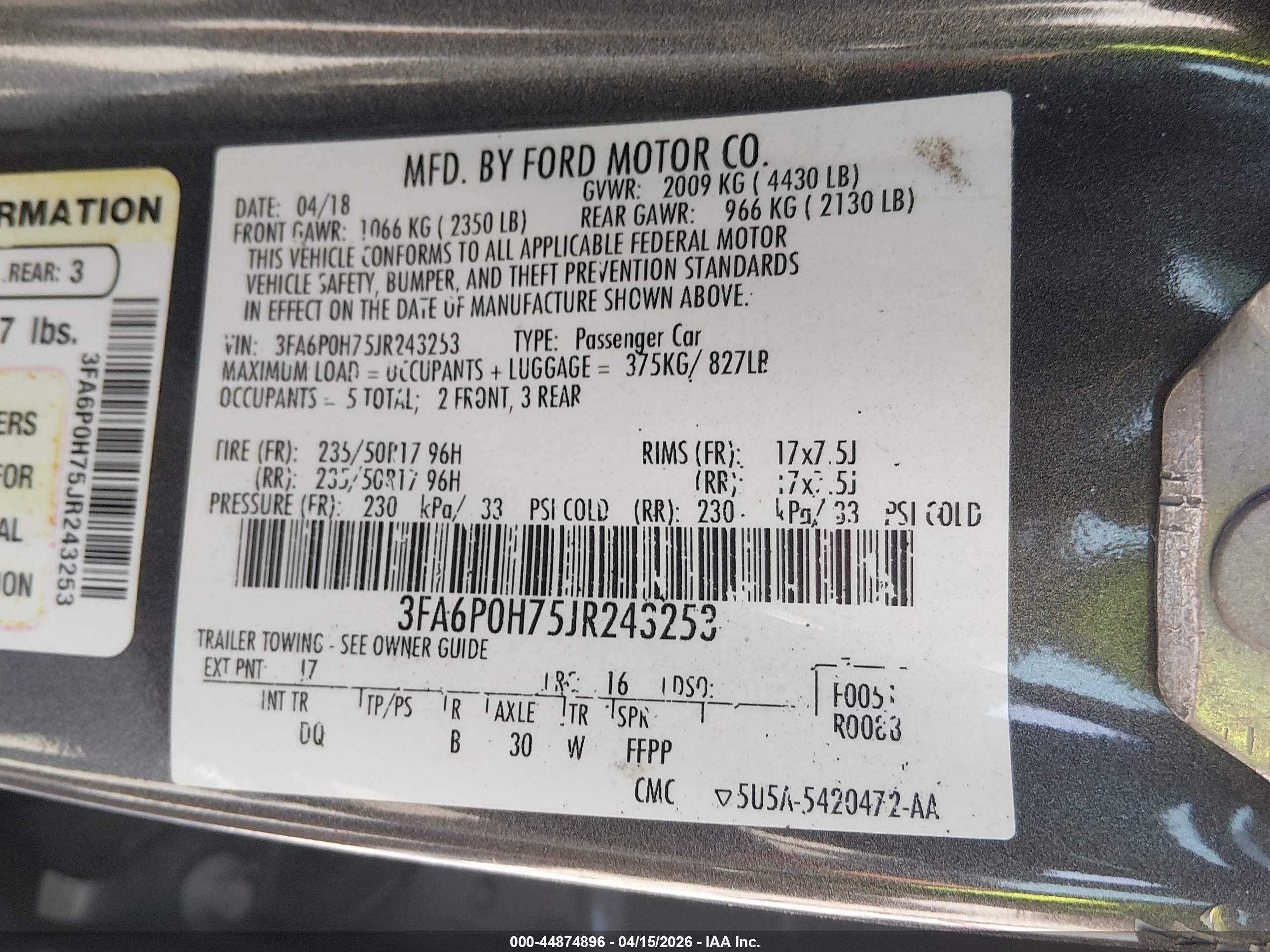 FORD FUSION image 9