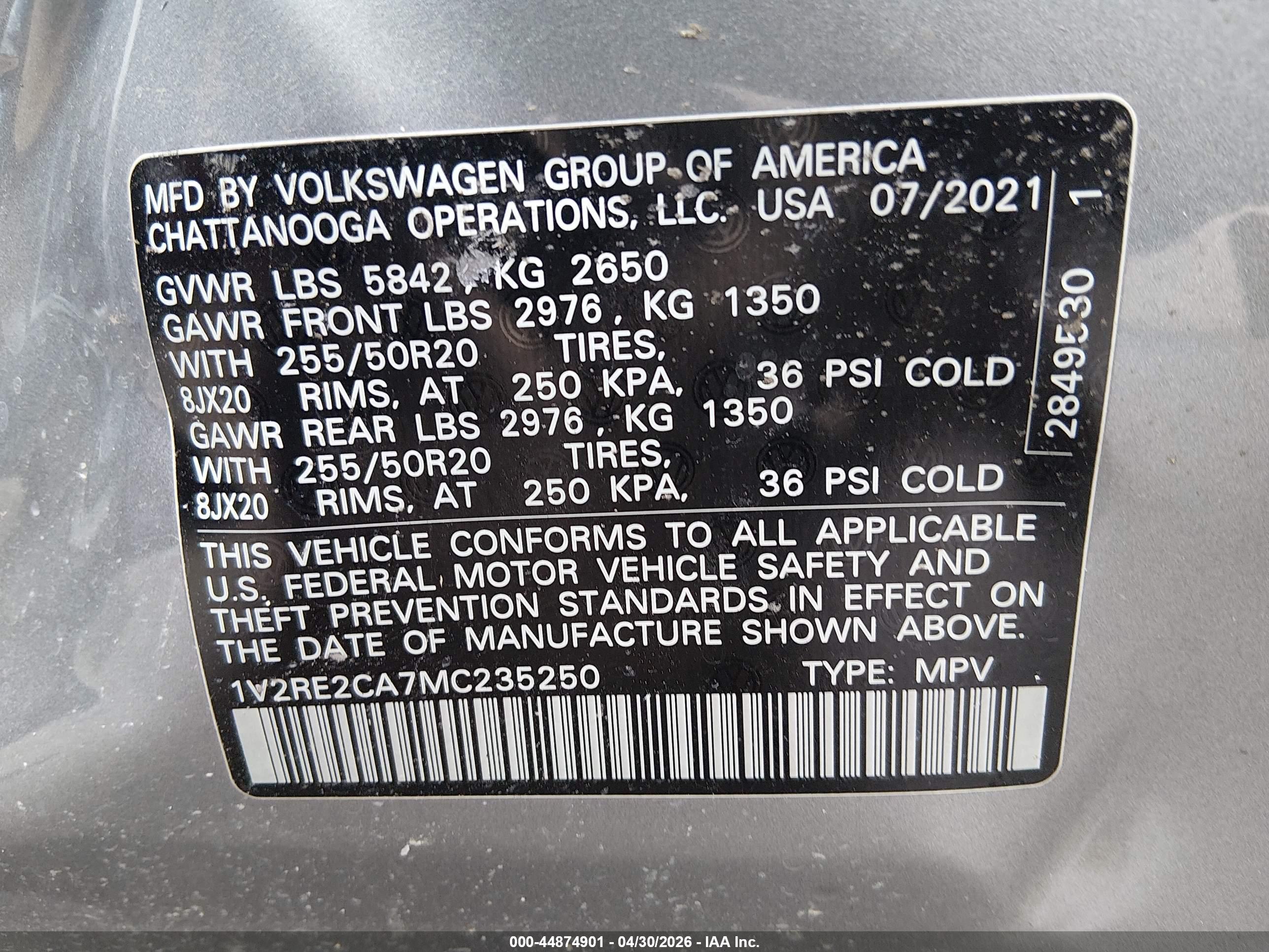 VOLKSWAGEN ATLAS image 9