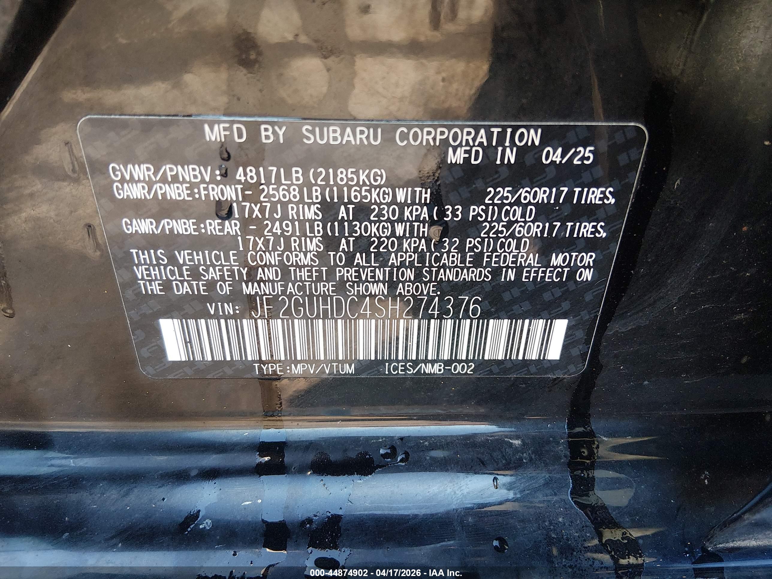 SUBARU CROSSTREK image 9