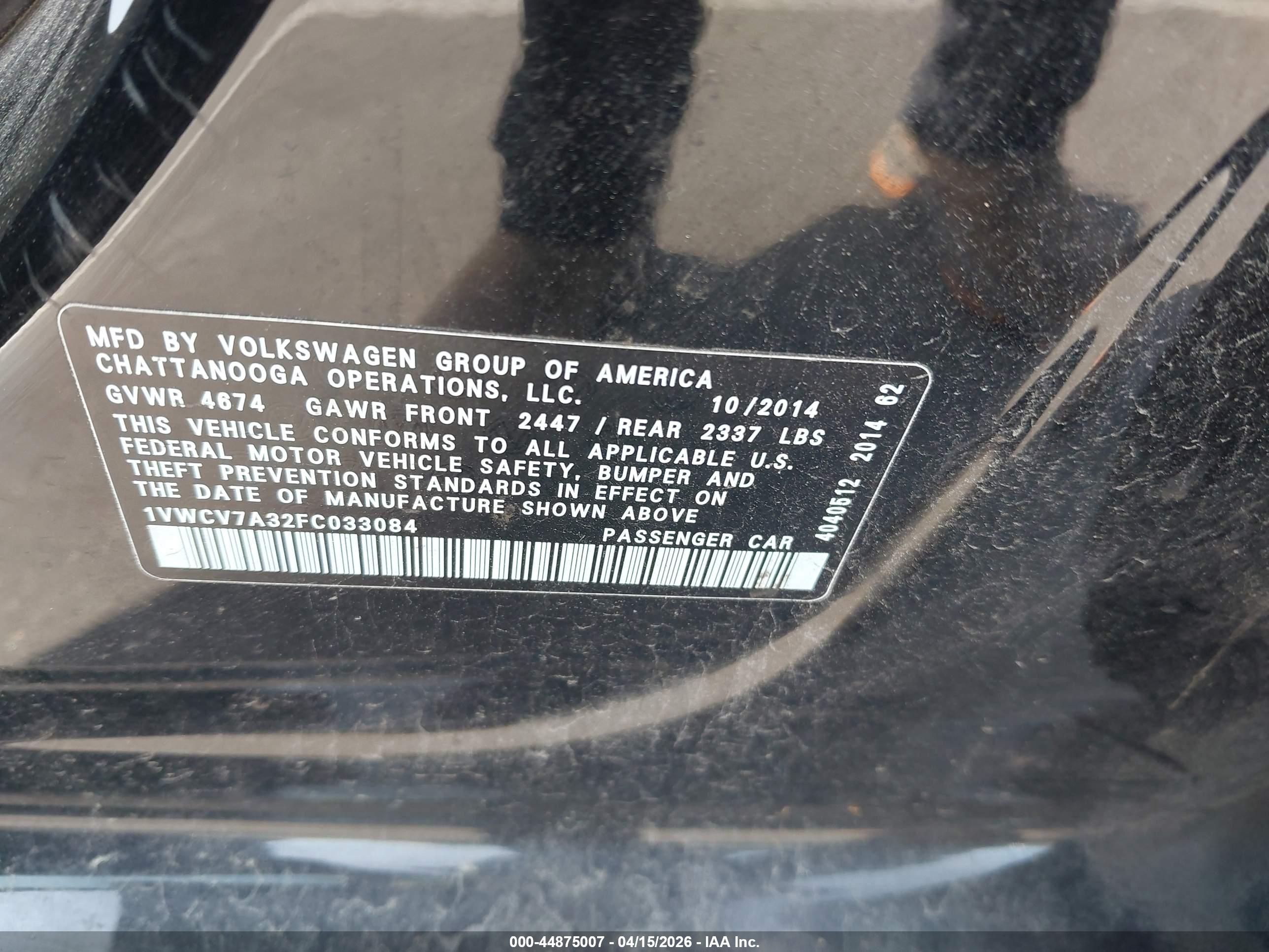 VOLKSWAGEN PASSAT image 9