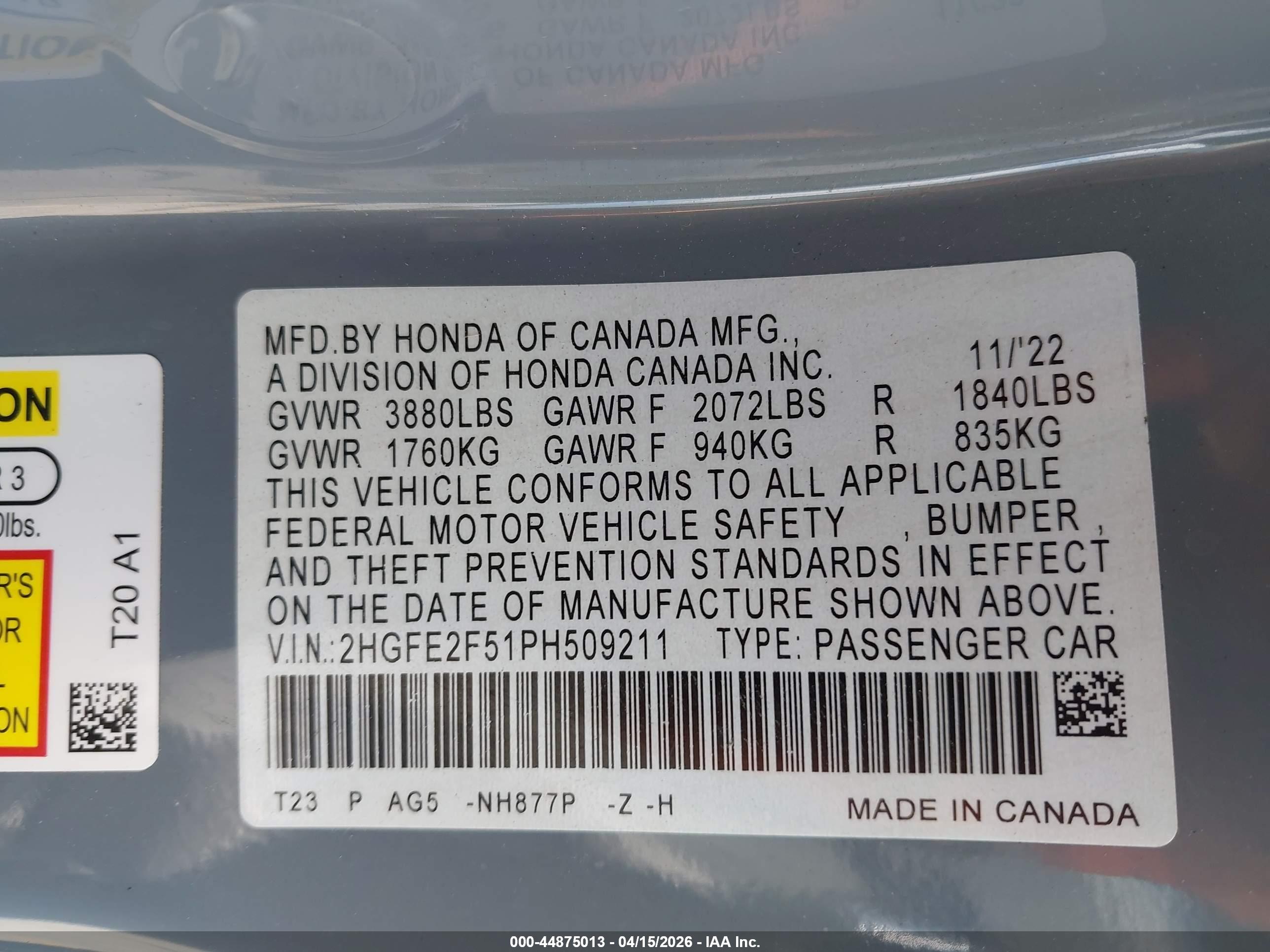 HONDA CIVIC image 9