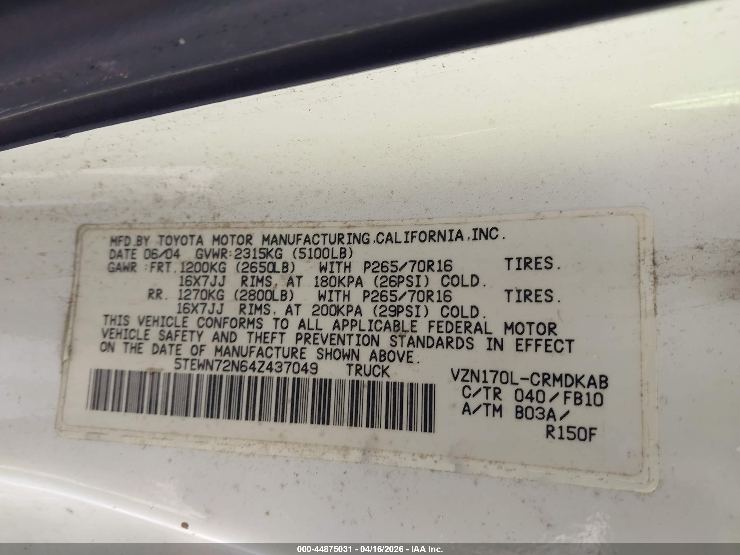 TOYOTA TACOMA image 9
