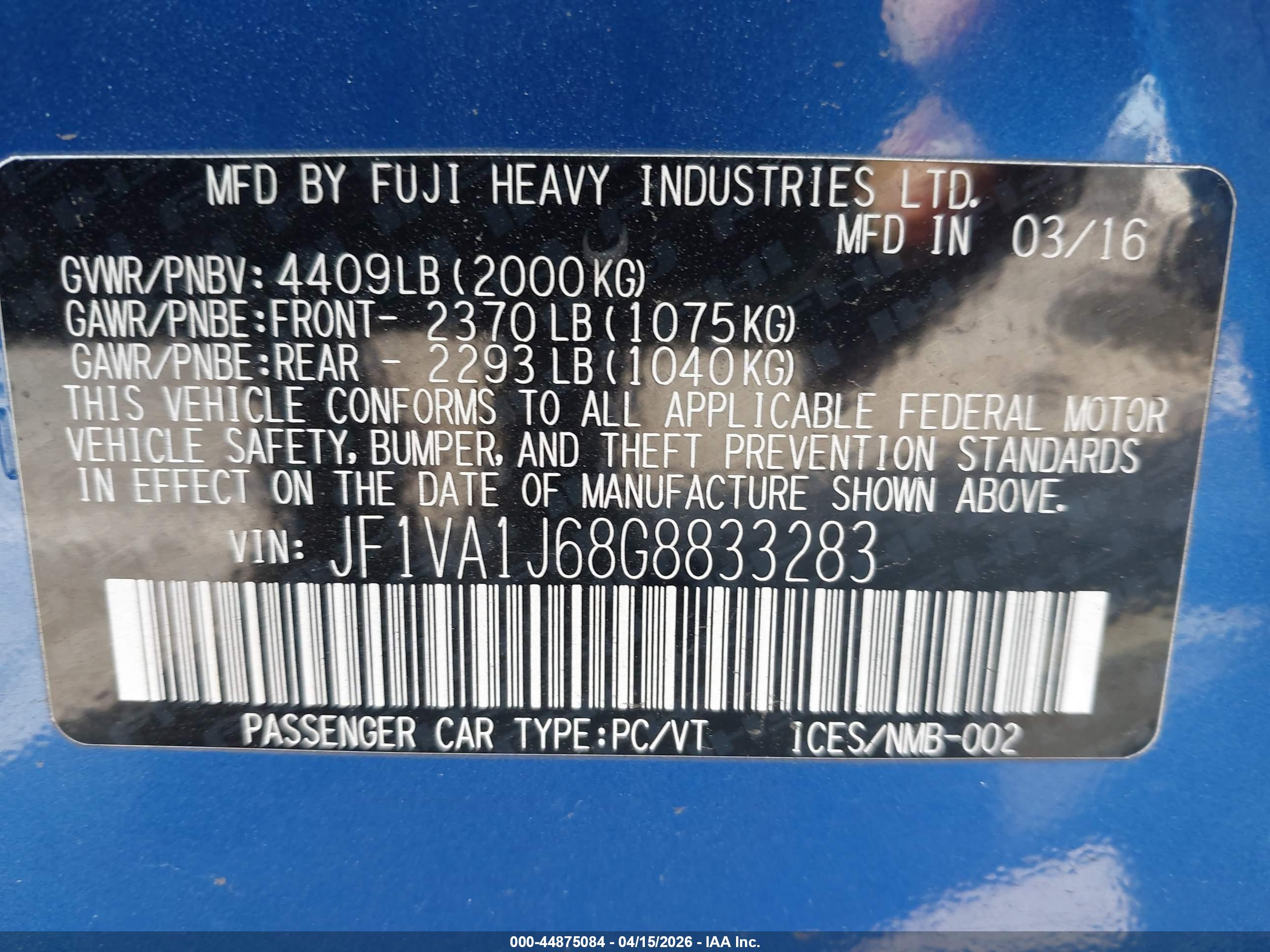 SUBARU WRX image 9