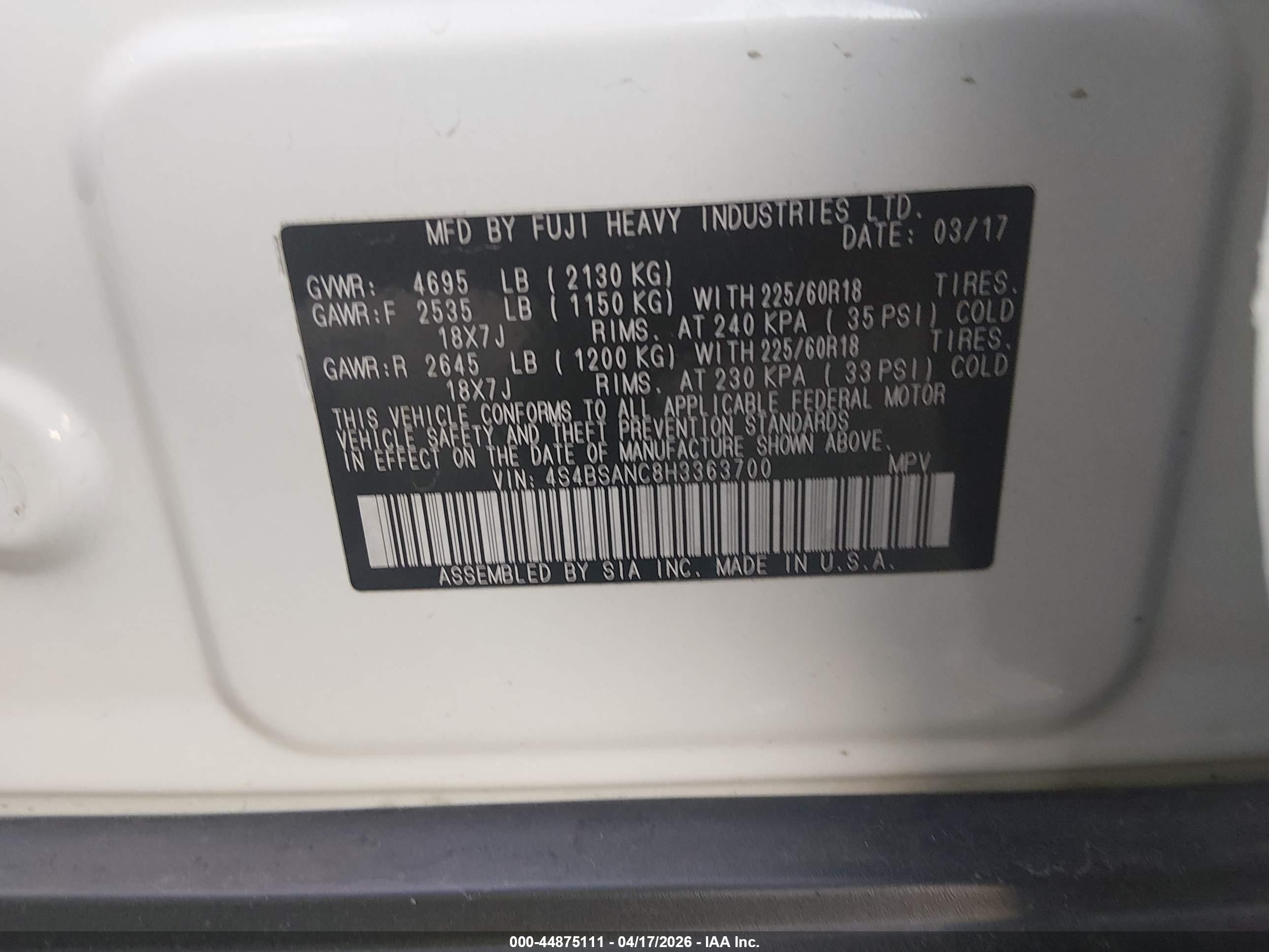 SUBARU OUTBACK image 9