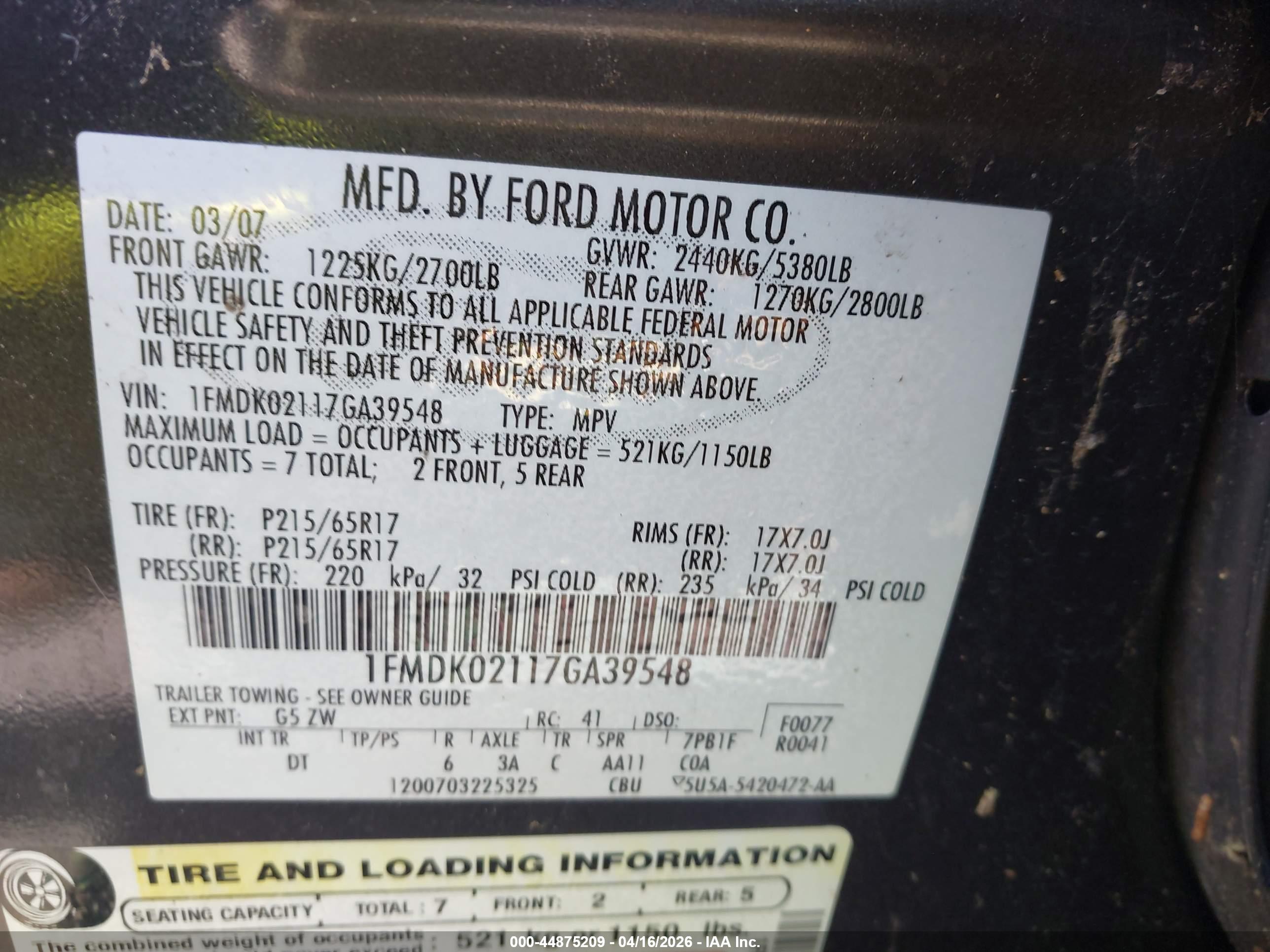FORD FREESTYLE image 9