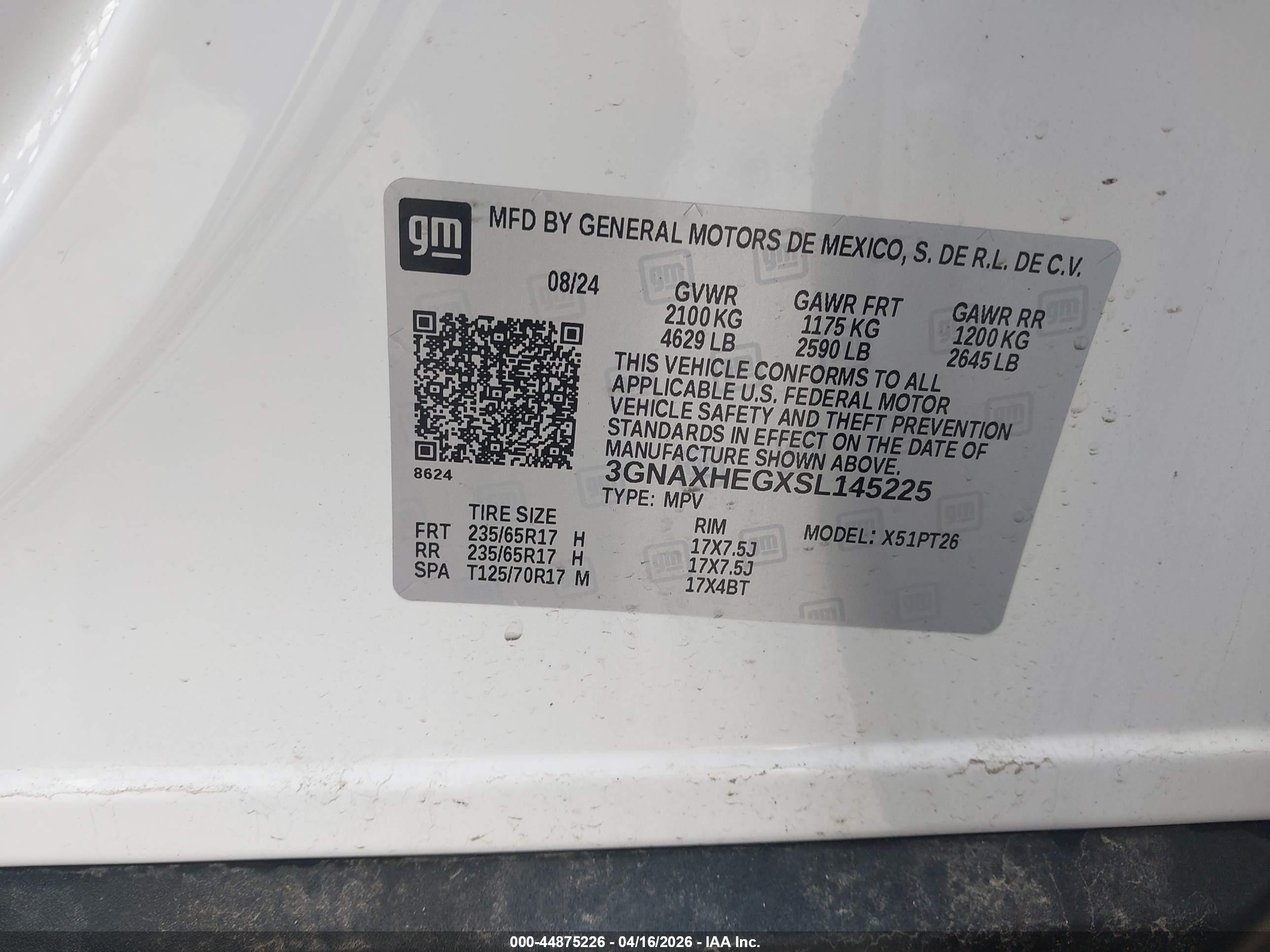 CHEVROLET EQUINOX image 9