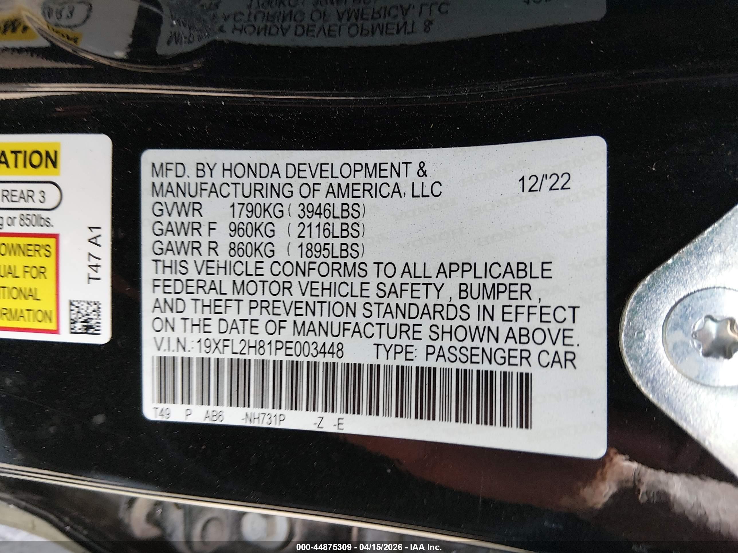 HONDA CIVIC image 9