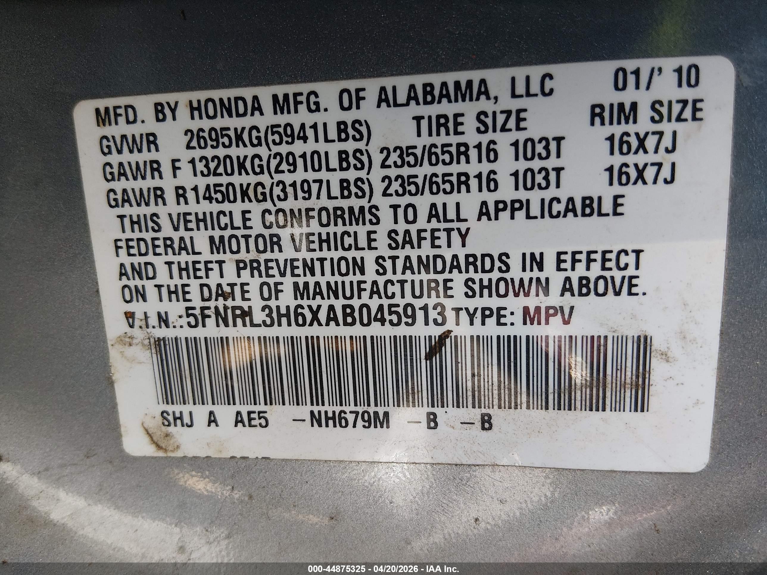 HONDA ODYSSEY image 9