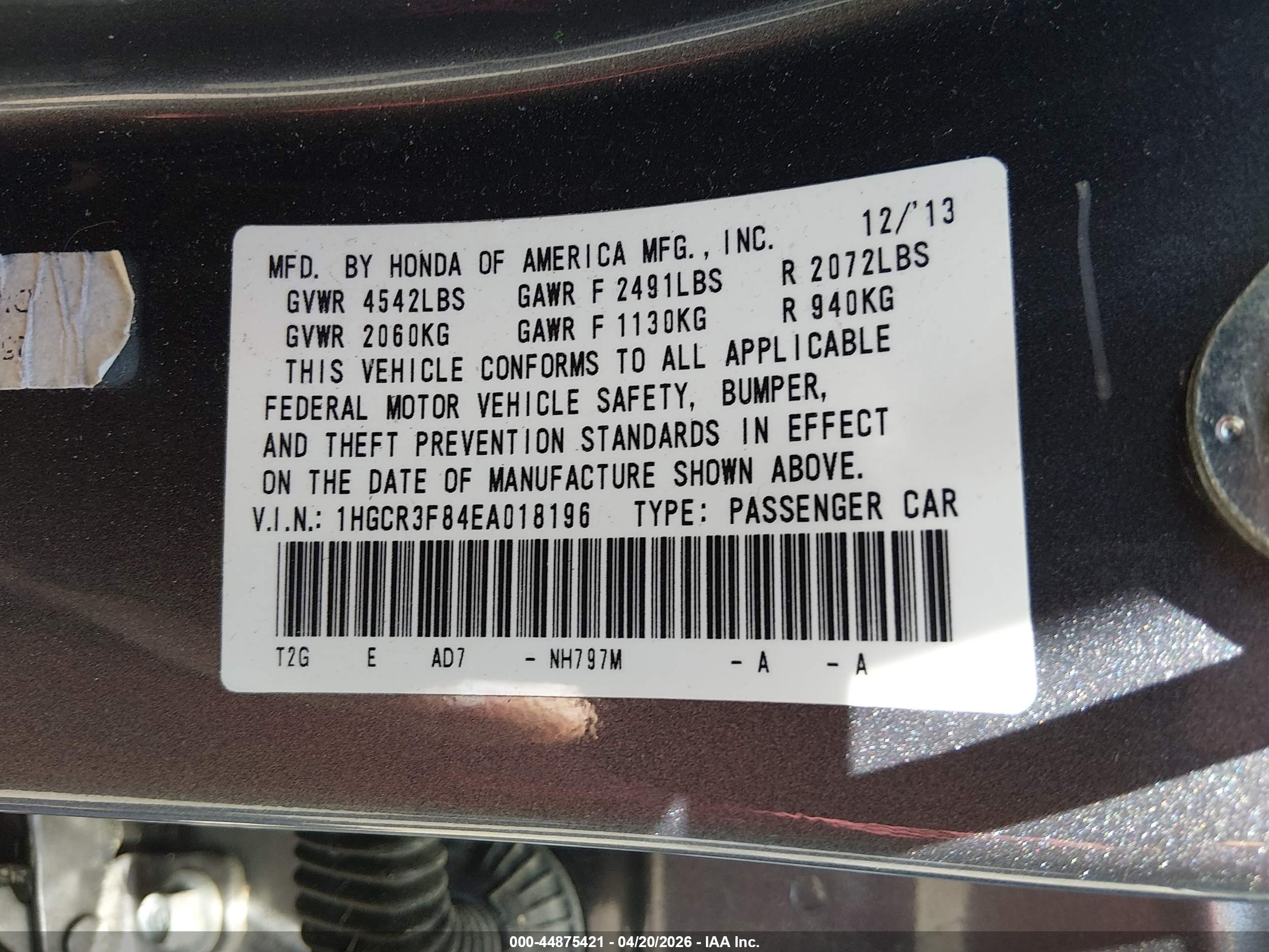 HONDA ACCORD image 9