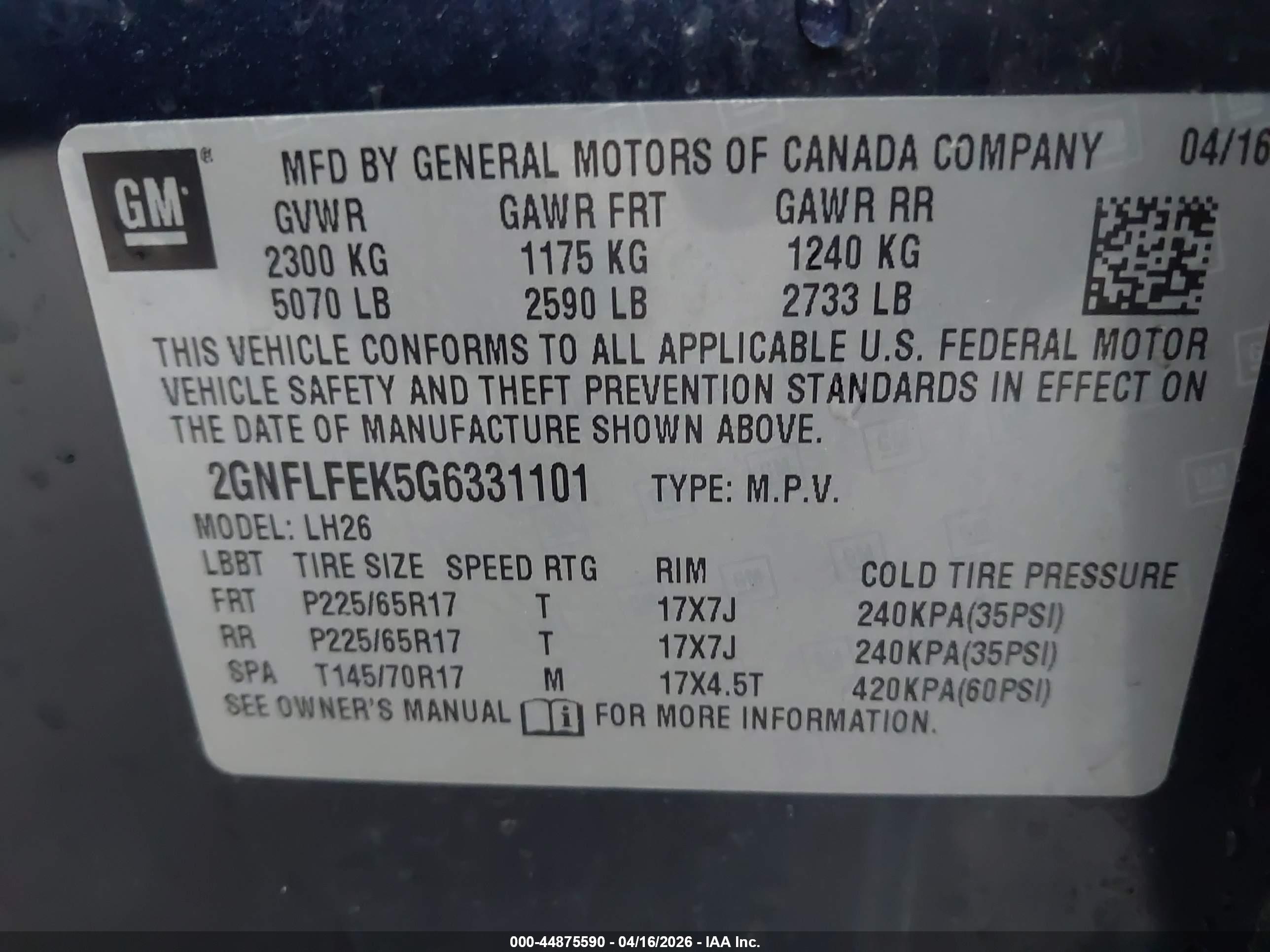 CHEVROLET EQUINOX image 9