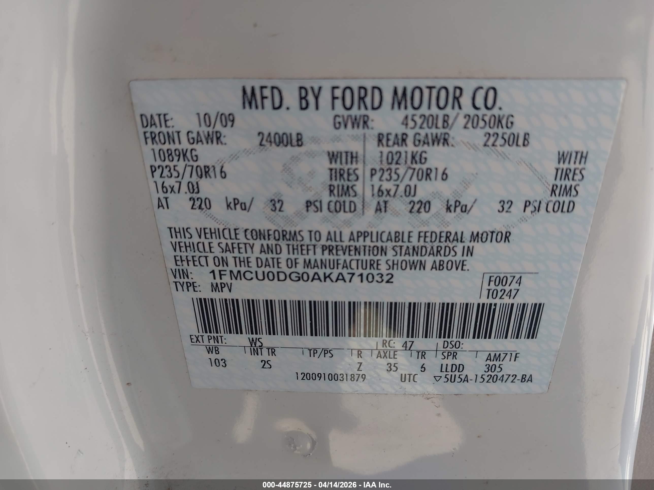 FORD ESCAPE image 9