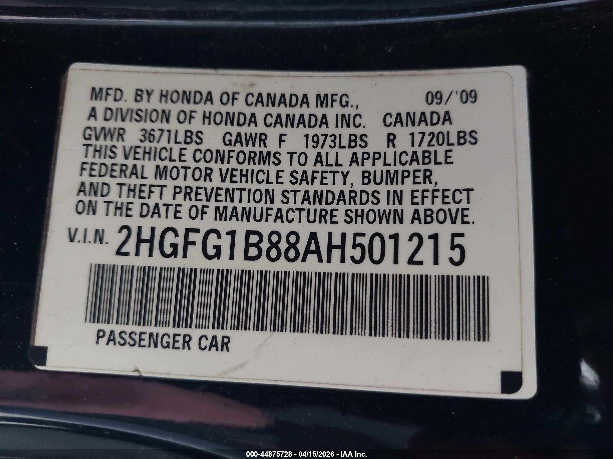 HONDA CIVIC image 9