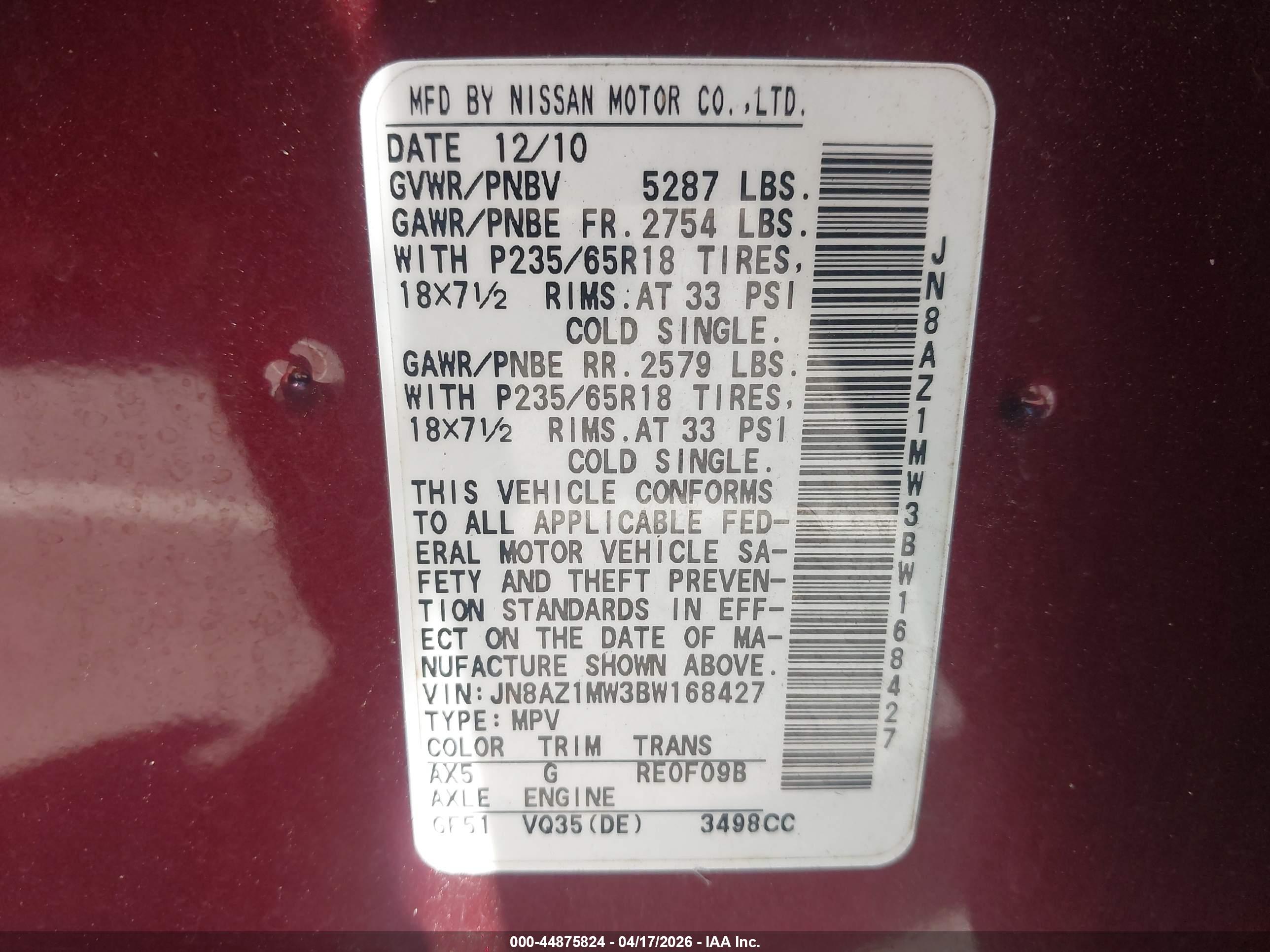 NISSAN MURANO image 9