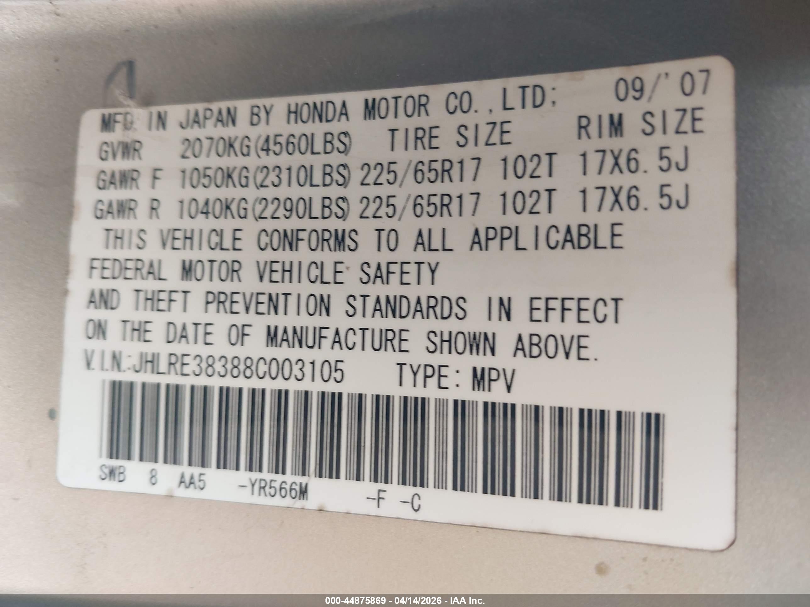 HONDA CR-V image 9