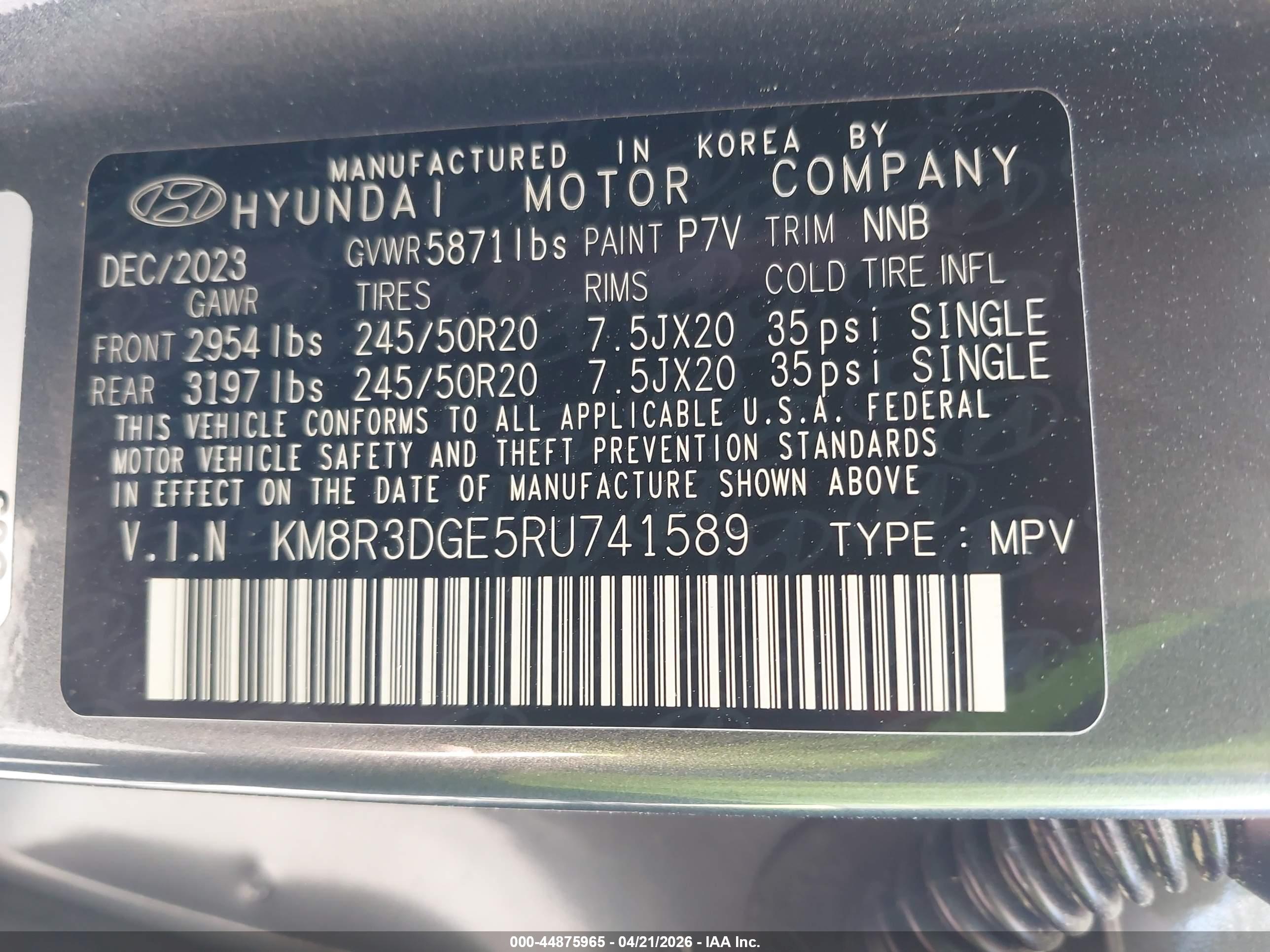 HYUNDAI PALISADE image 9