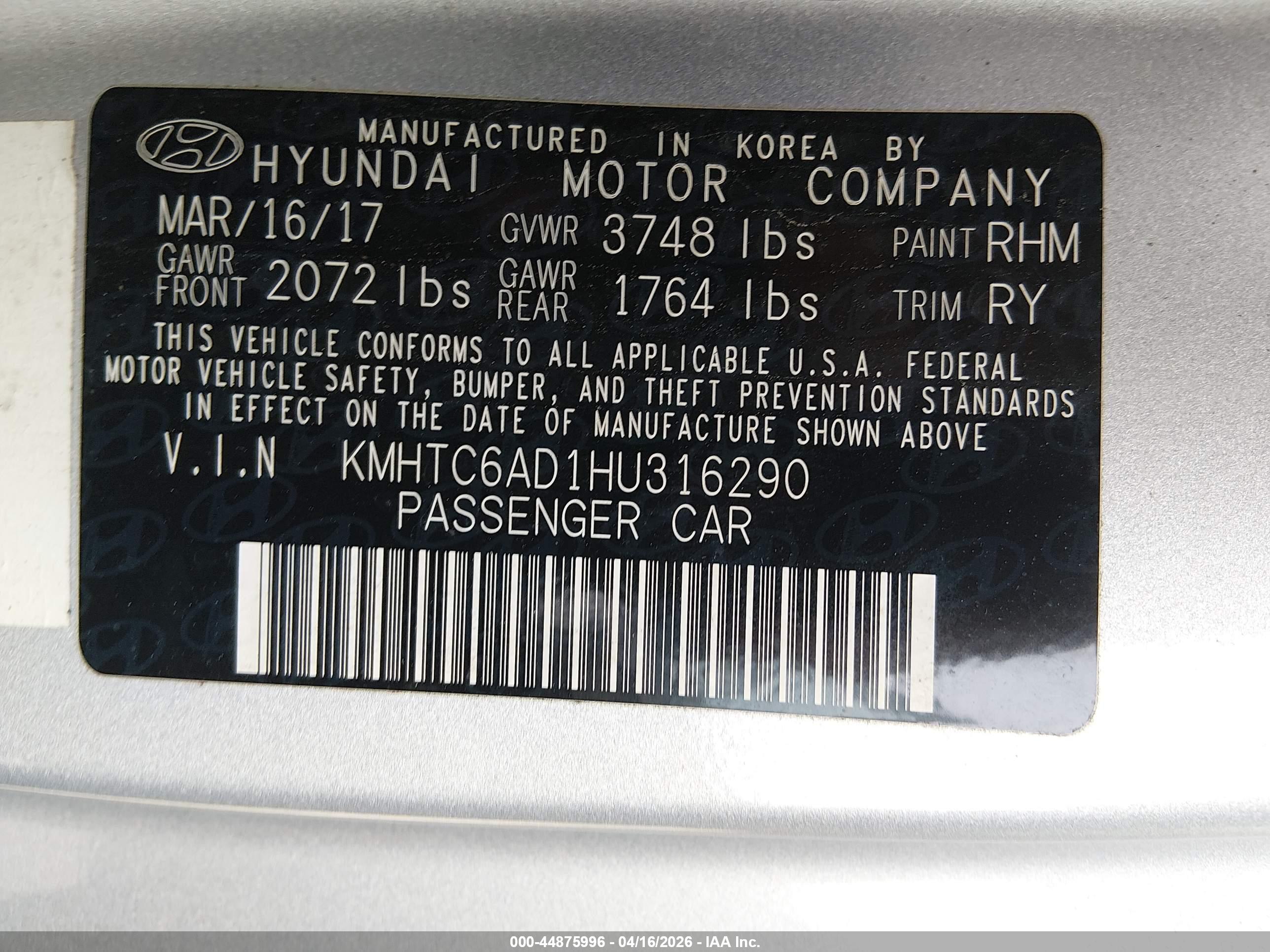 HYUNDAI VELOSTER image 9