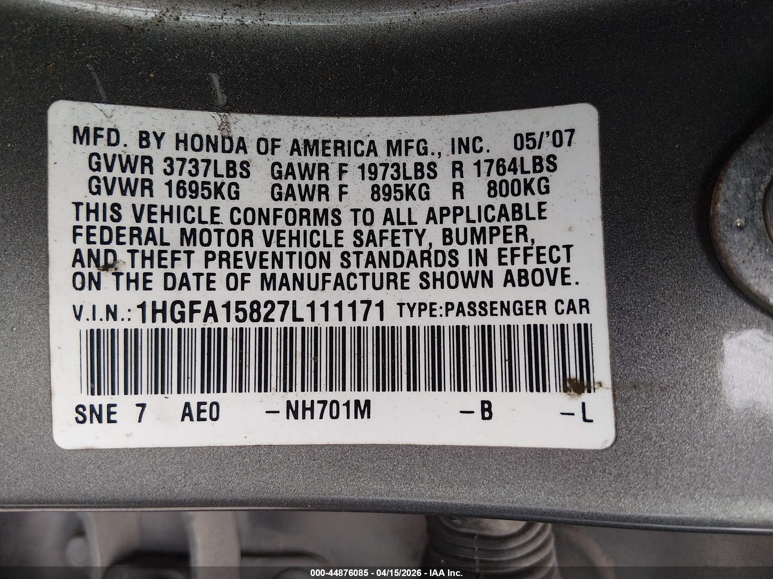 HONDA CIVIC image 9