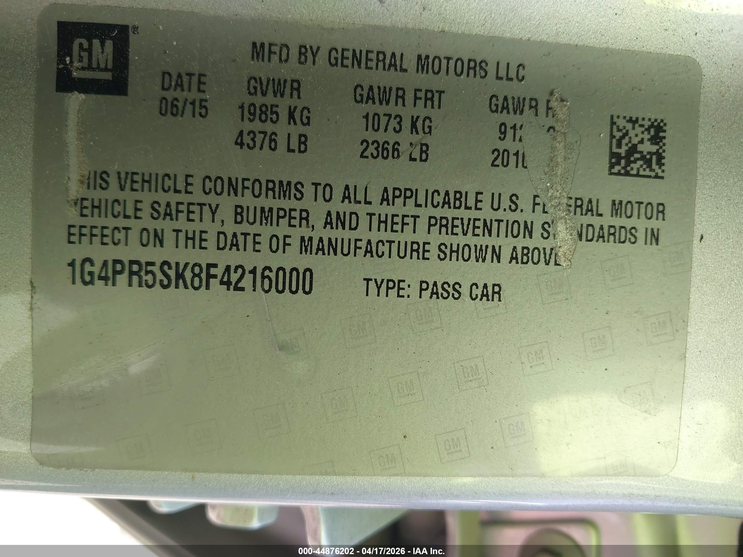 BUICK VERANO image 9