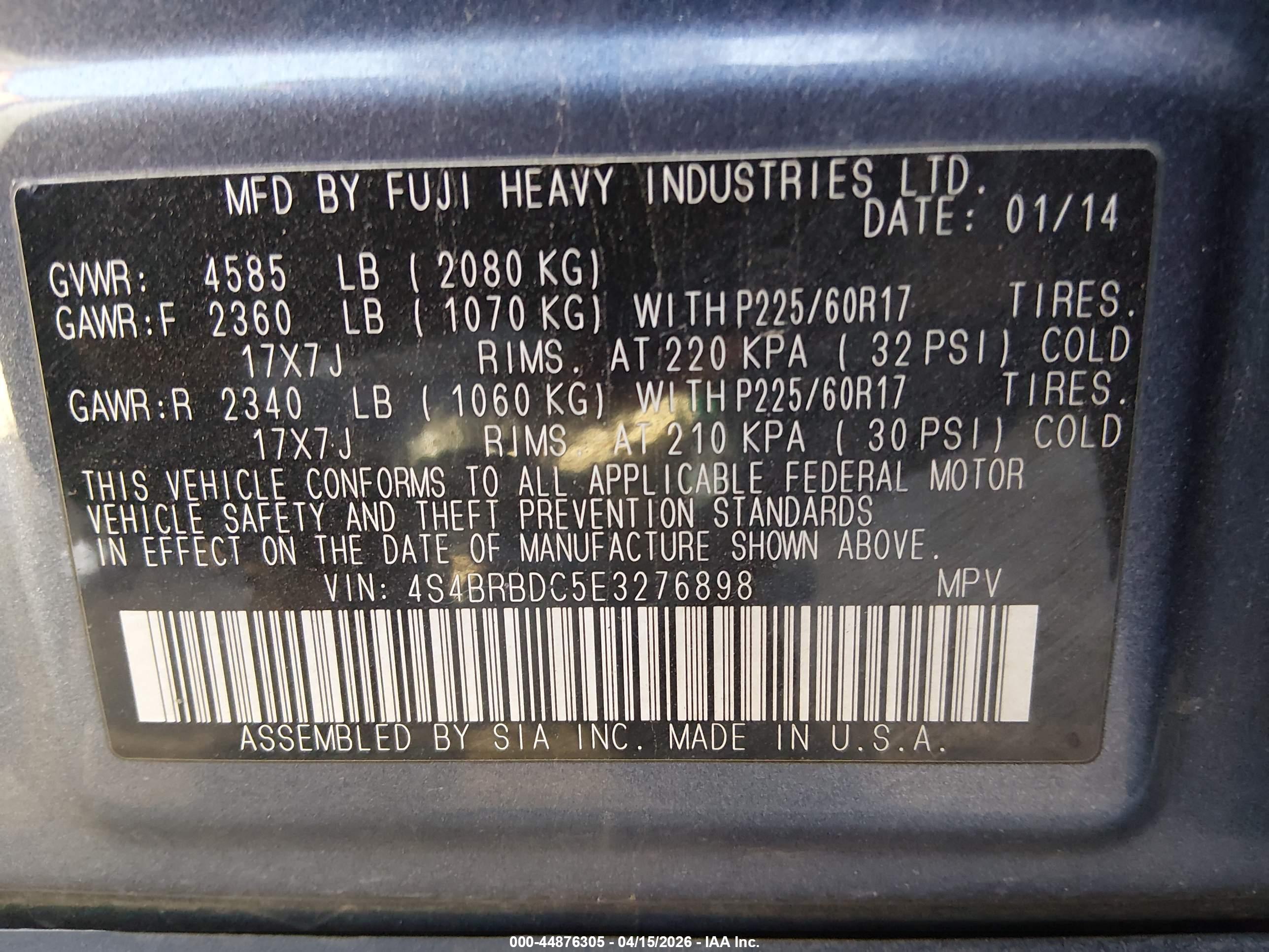 SUBARU OUTBACK image 9