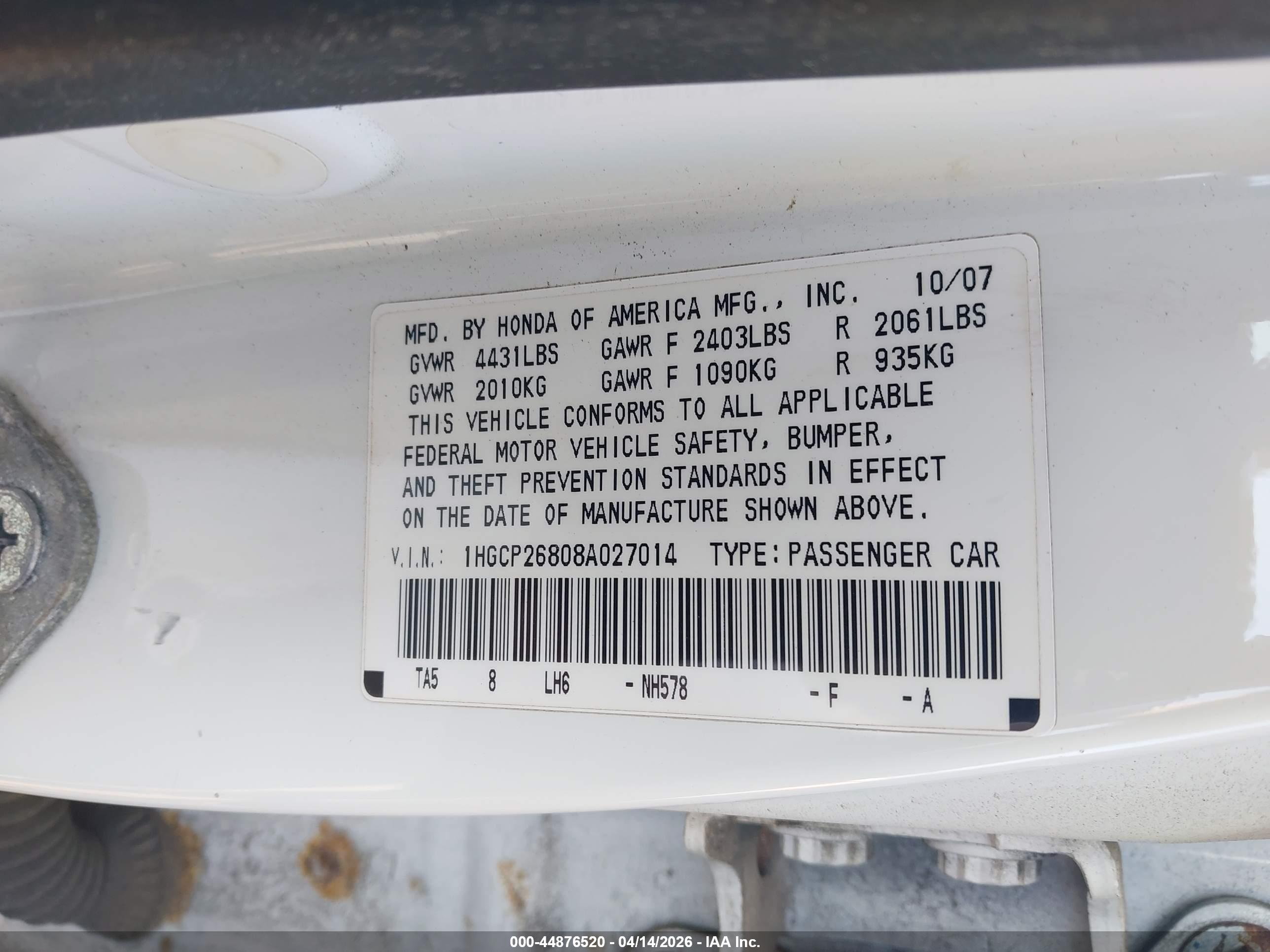 HONDA ACCORD image 9