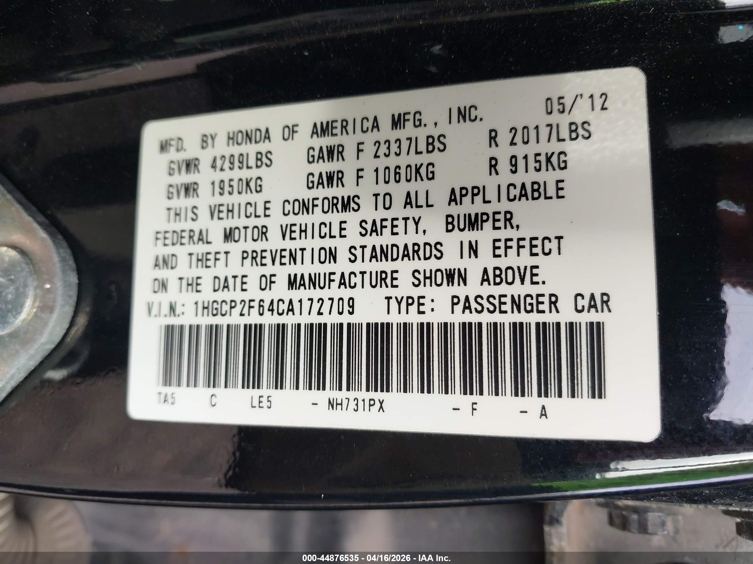 HONDA ACCORD image 9