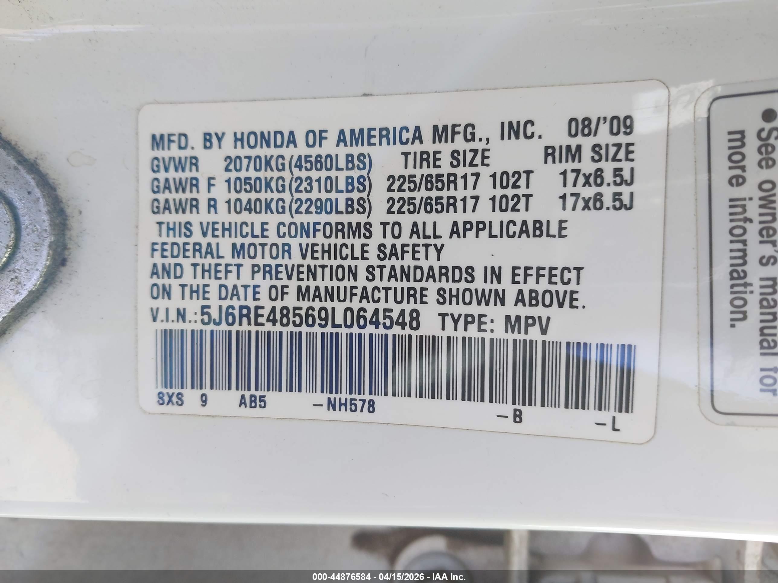 HONDA CR-V image 9