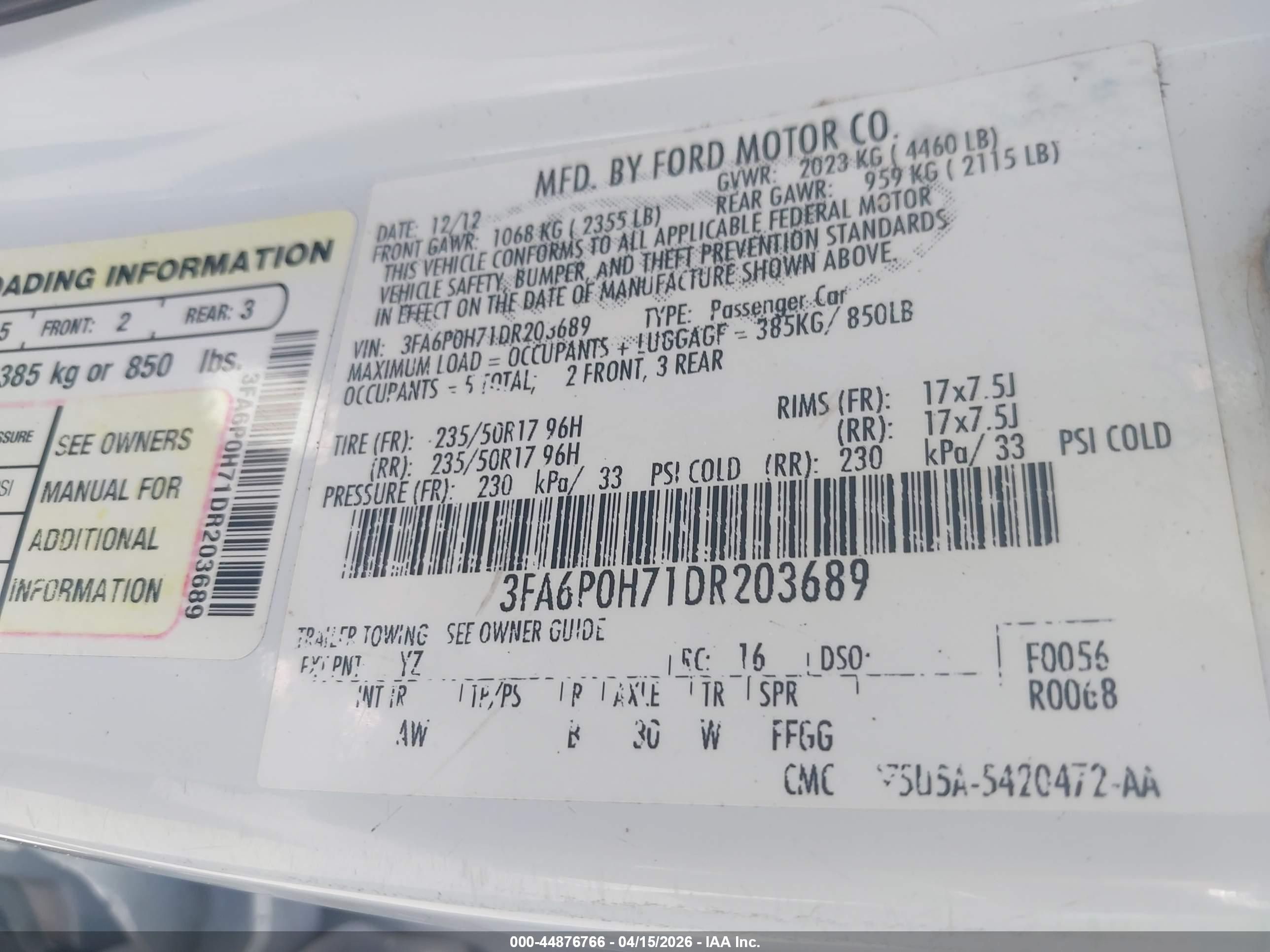 FORD FUSION image 9