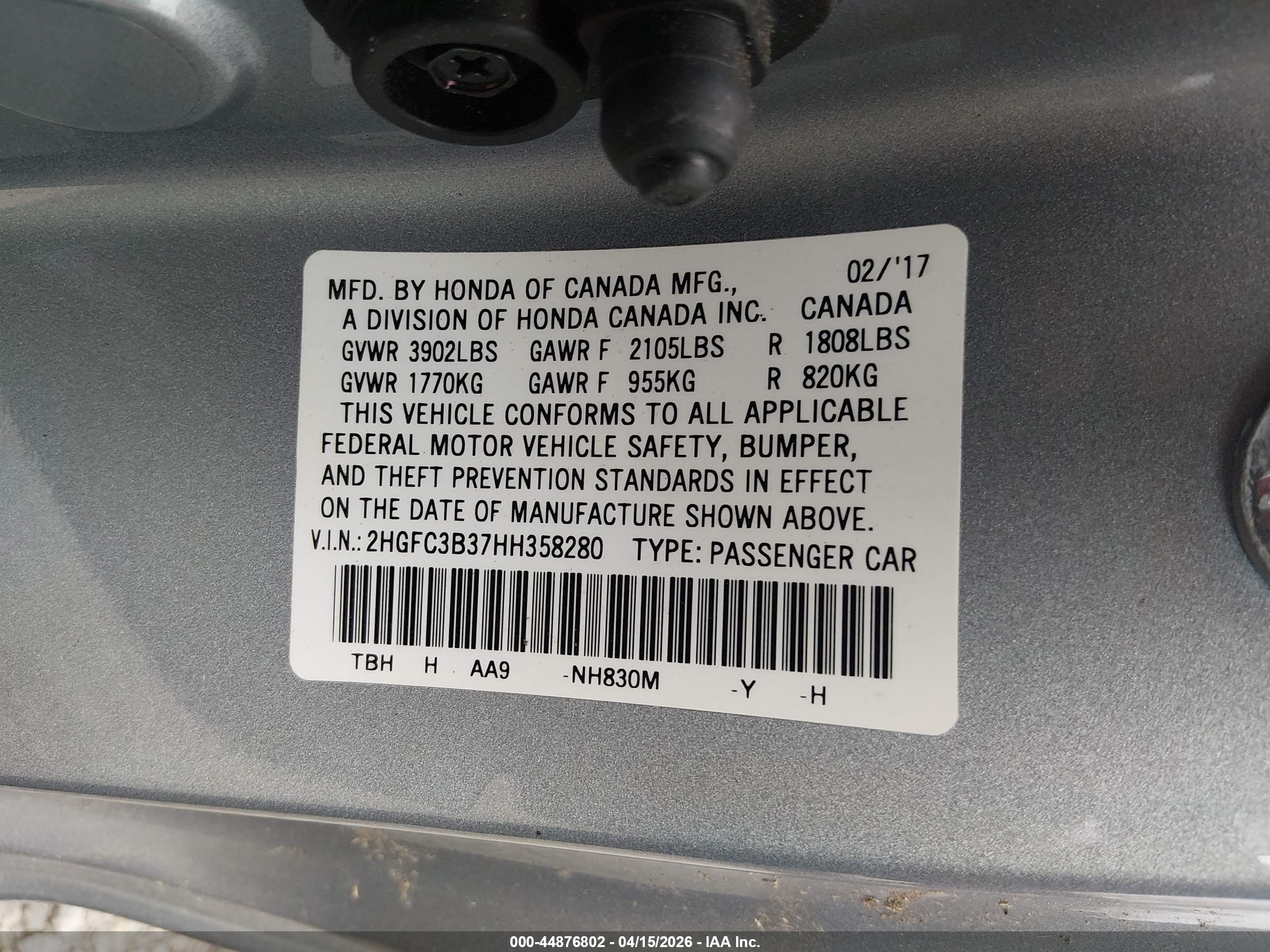HONDA CIVIC image 9